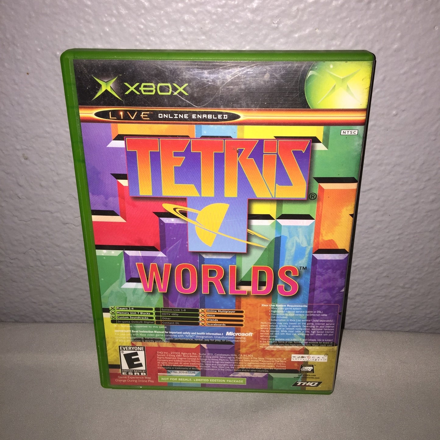 Xbox Star Wars Knights of the Old Republic / The Clone Wars / Tetris Tested Used