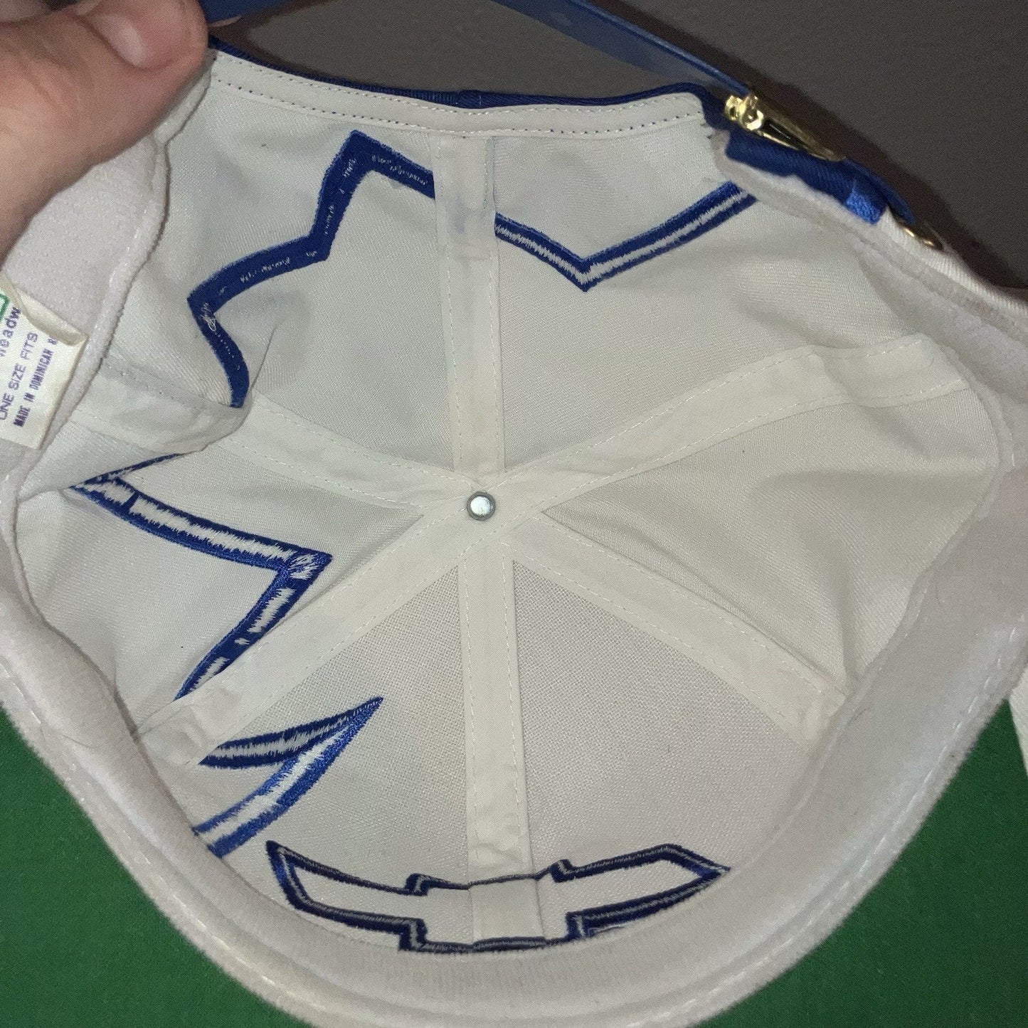 Hat Chevrolet Chevy White Shark Tooth Vintage Adjustable Strapback Baseball Cap
