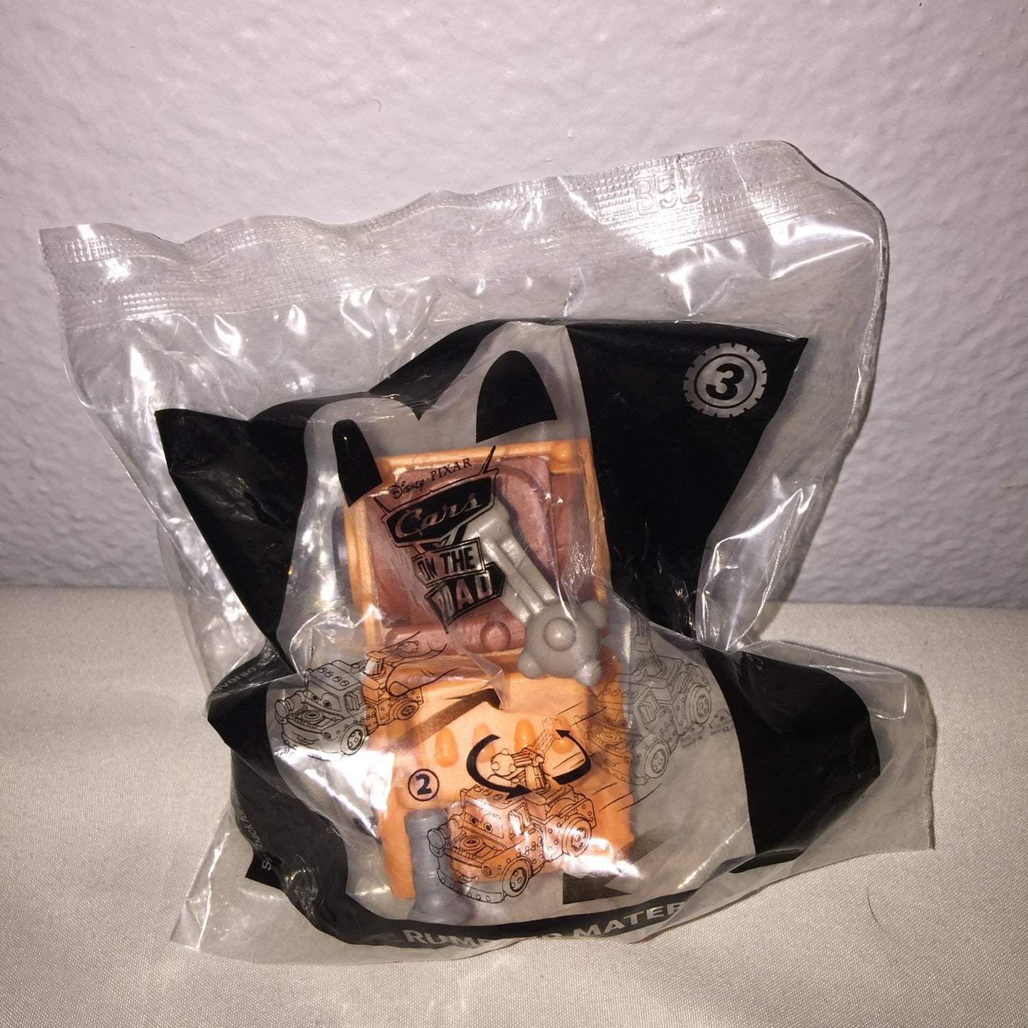 FF Toy McDonald's Sealed New Disney Cars On The Road Rumbler Mater #3 3 Pixar