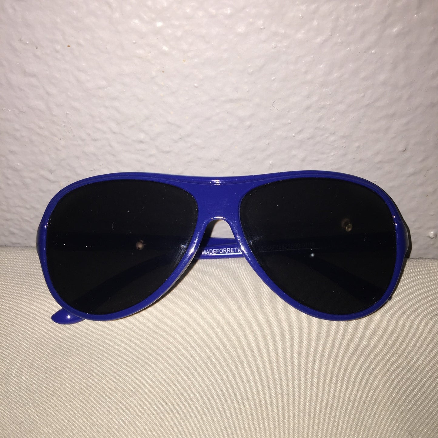 Children's Kid's Blue Aviator Sunglasses Sun Glasses *Used In Good Condition*