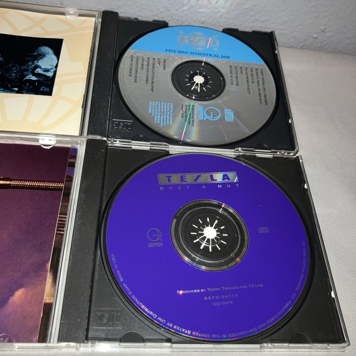 Cd Used Tesla Five 5 Man Acoustical Jam Live Recording / Bust A Nut Album Record