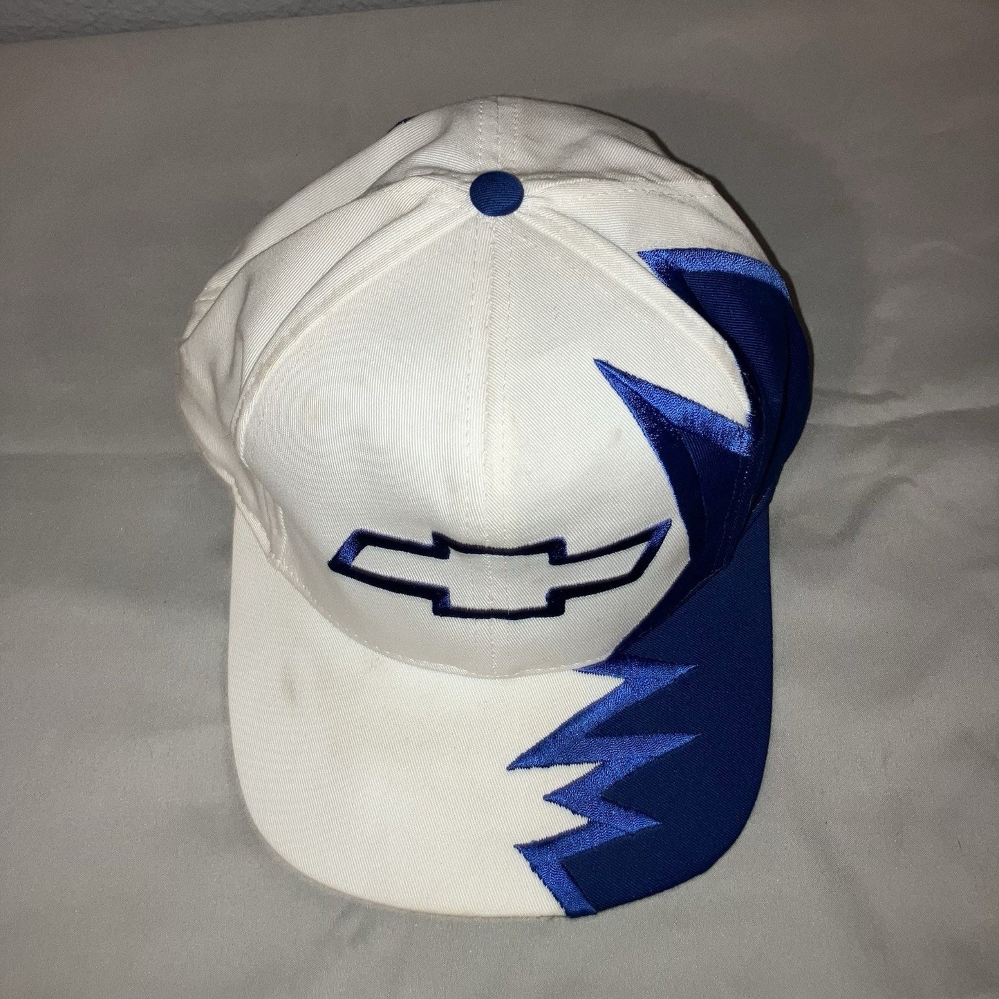 Hat Chevrolet Chevy White Shark Tooth Vintage Adjustable Strapback Baseball Cap