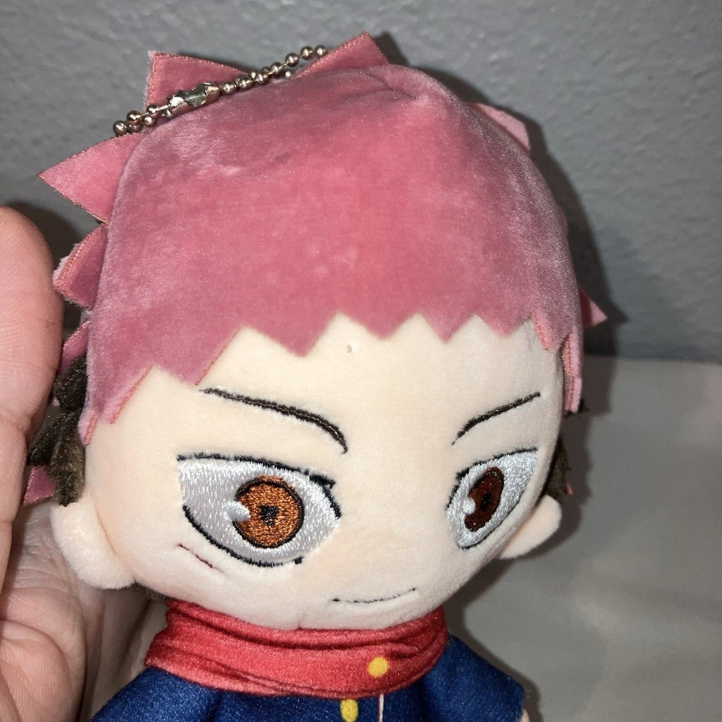 Plush Yuji Itadori From Manga Series Jujutsu Kaisen Keychain Stuffed Figure Used