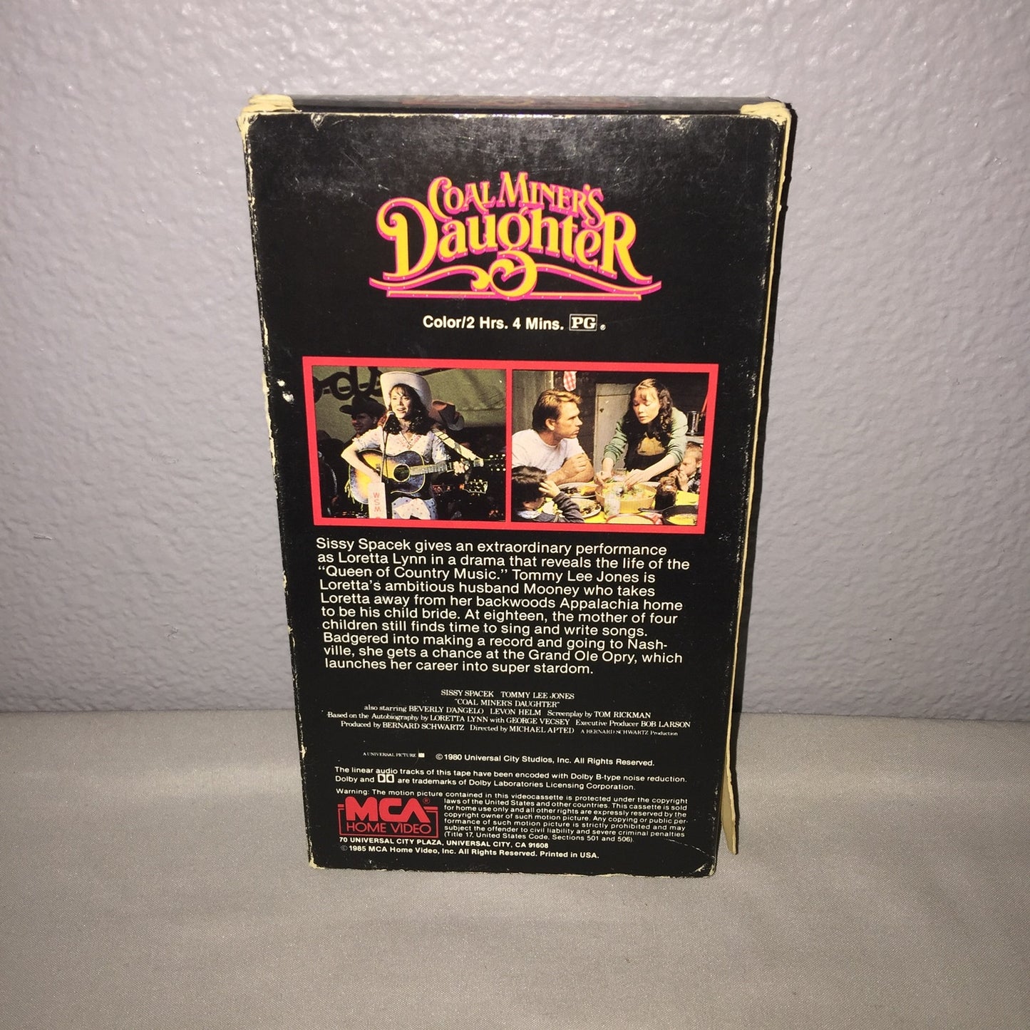 Vhs Used Coal Miner's Daughter Tape Sissy Spacek Tommy Lee Jones Mca Home Video