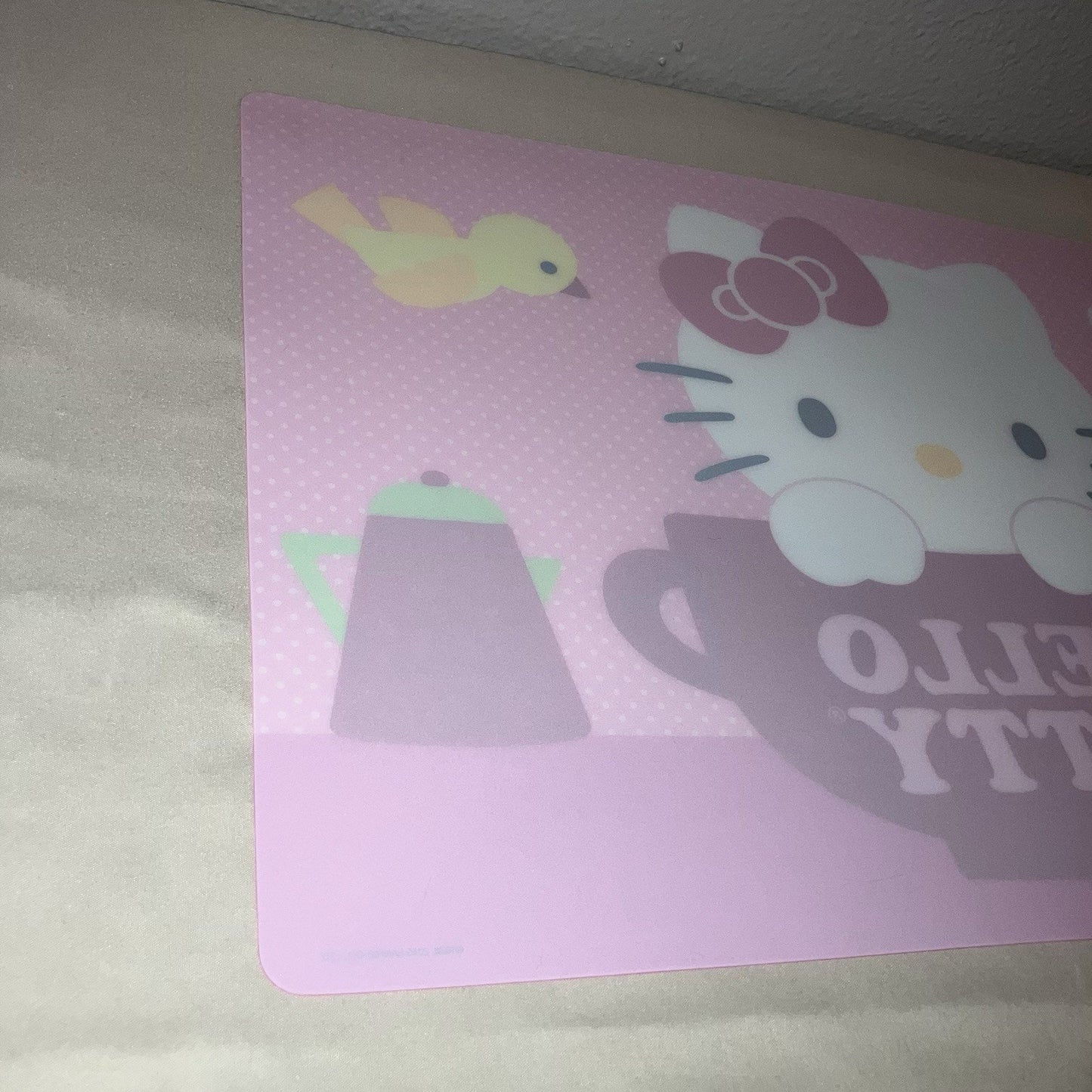 Cutlery Placemat Hello Kitty Sanrio 2012 Single 18” by Zak Zak Design Good Shape
