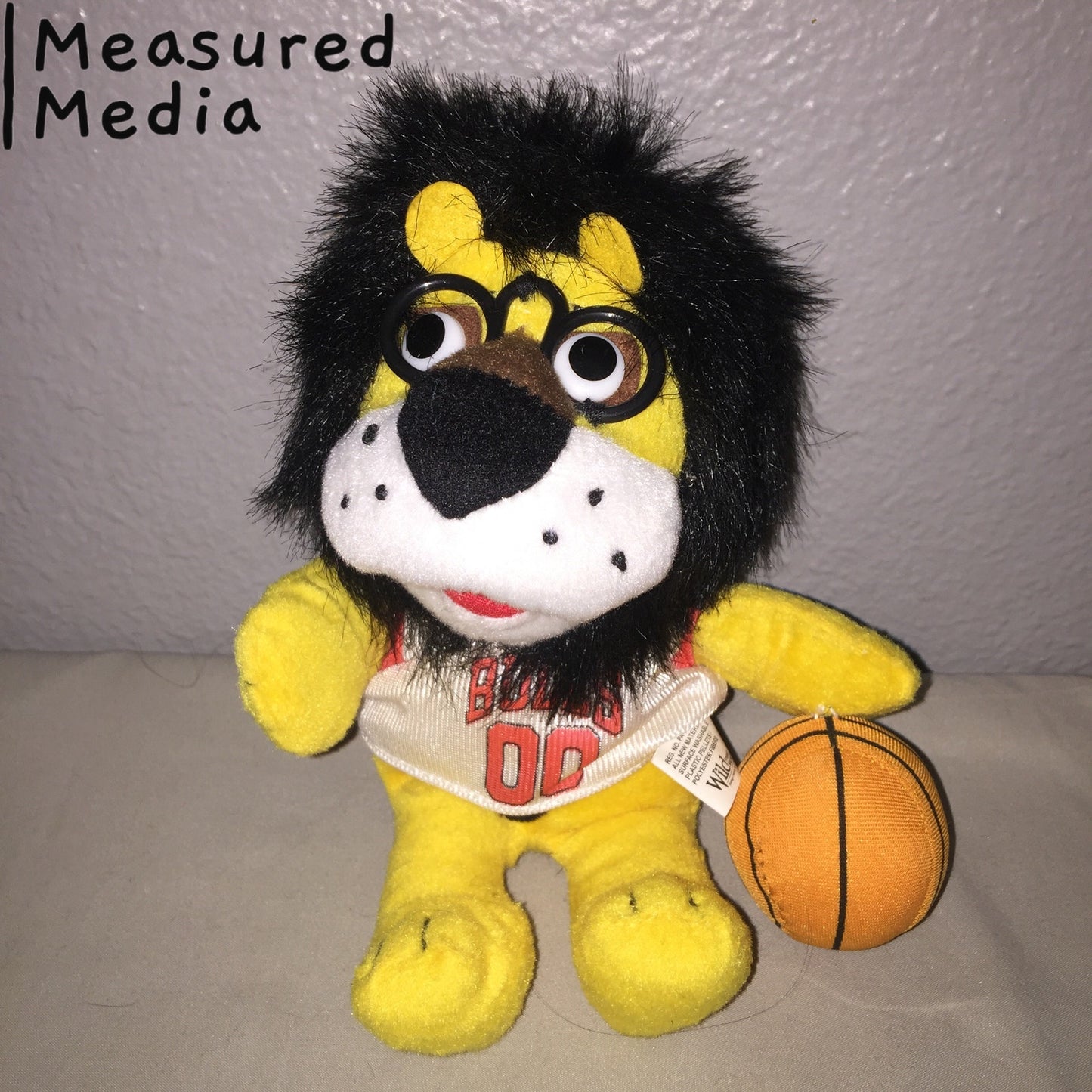 Chicago Bulls Hubert Lion 8" Bmo Harris Bank Stuffed Animal Plush Used Good Cond
