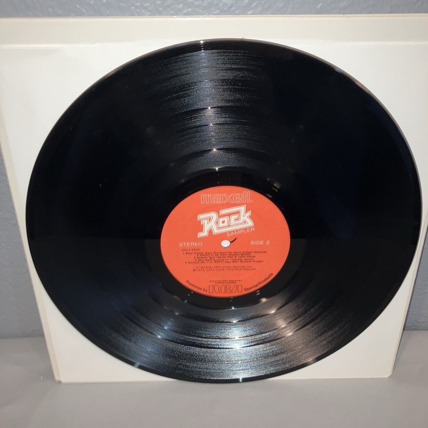 Vinyl Record Maxell Rock Sampler from 1979 LP Album Everything In Great Shape