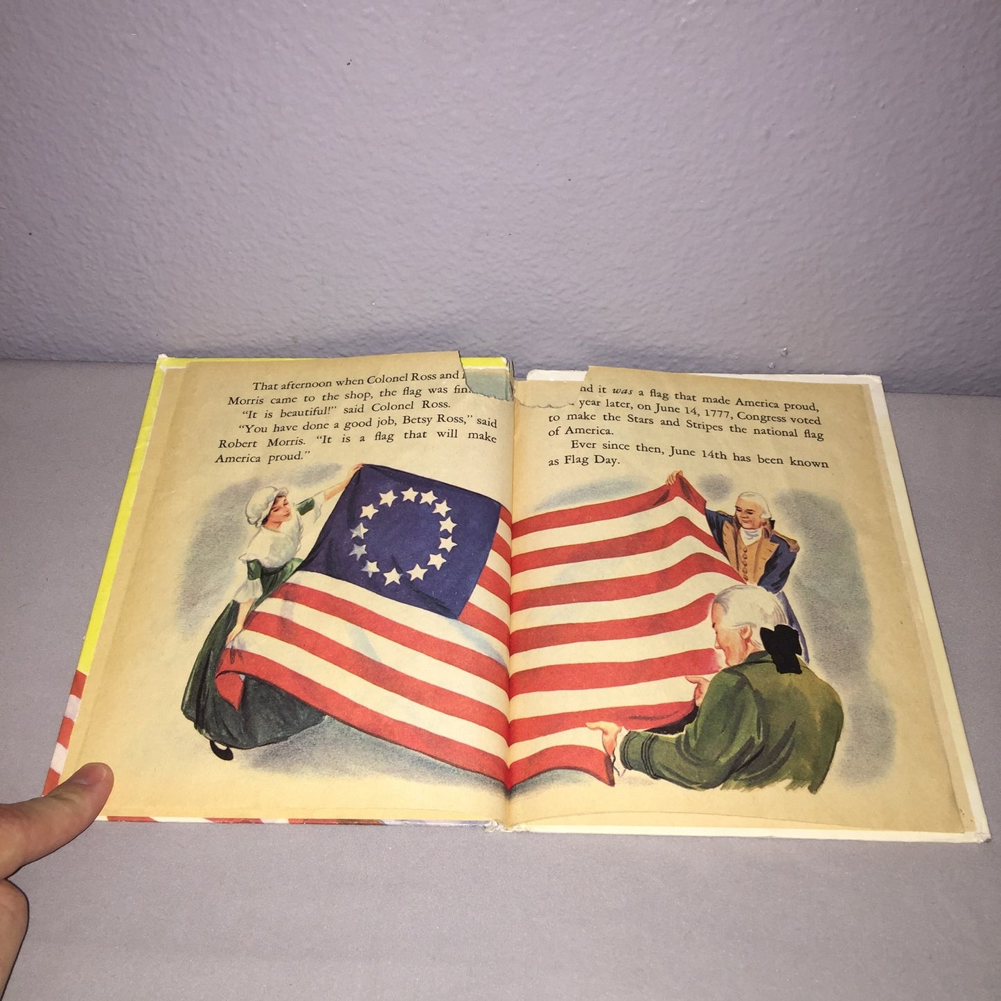 The Story Of Our Flag 1960's A Rand McNally Book Tip-Top Elf Books *Damage*