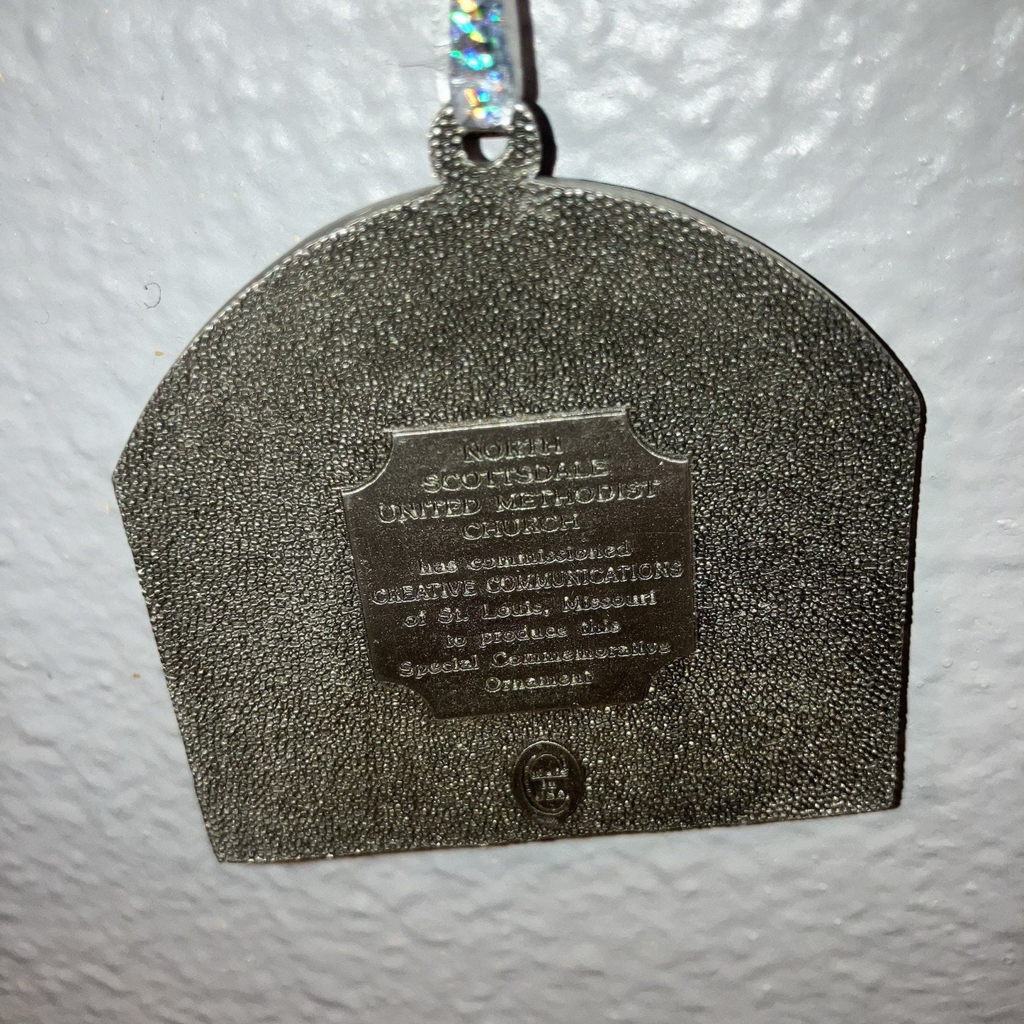 Collectible North Scottsdale Methodist Church Commemorative Ornament Metal Medal