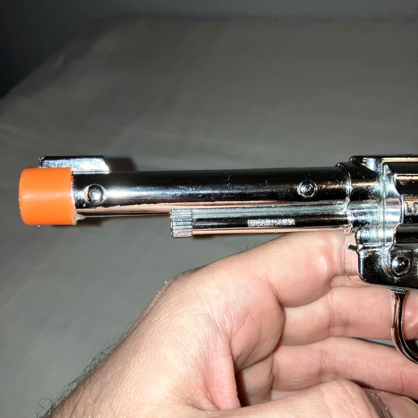 Leslie Henry Vintage Halco Diamond H Laramie Cap Gun Pink Handle Revolver Pistol