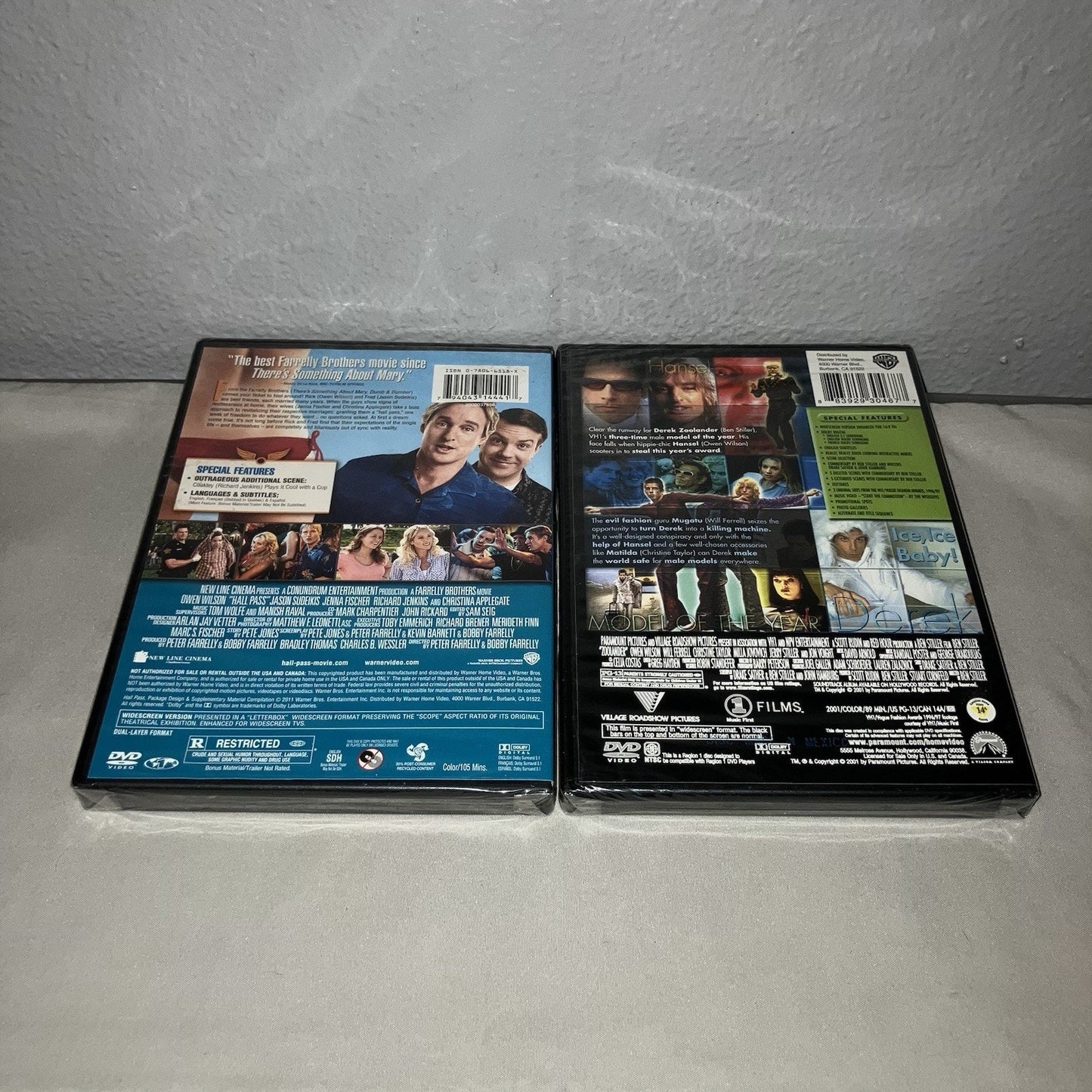 Dvd Sealed New Nwt Hall Pass / Zoolander Ben Stiller Owen Wilson 2011 Widescreen