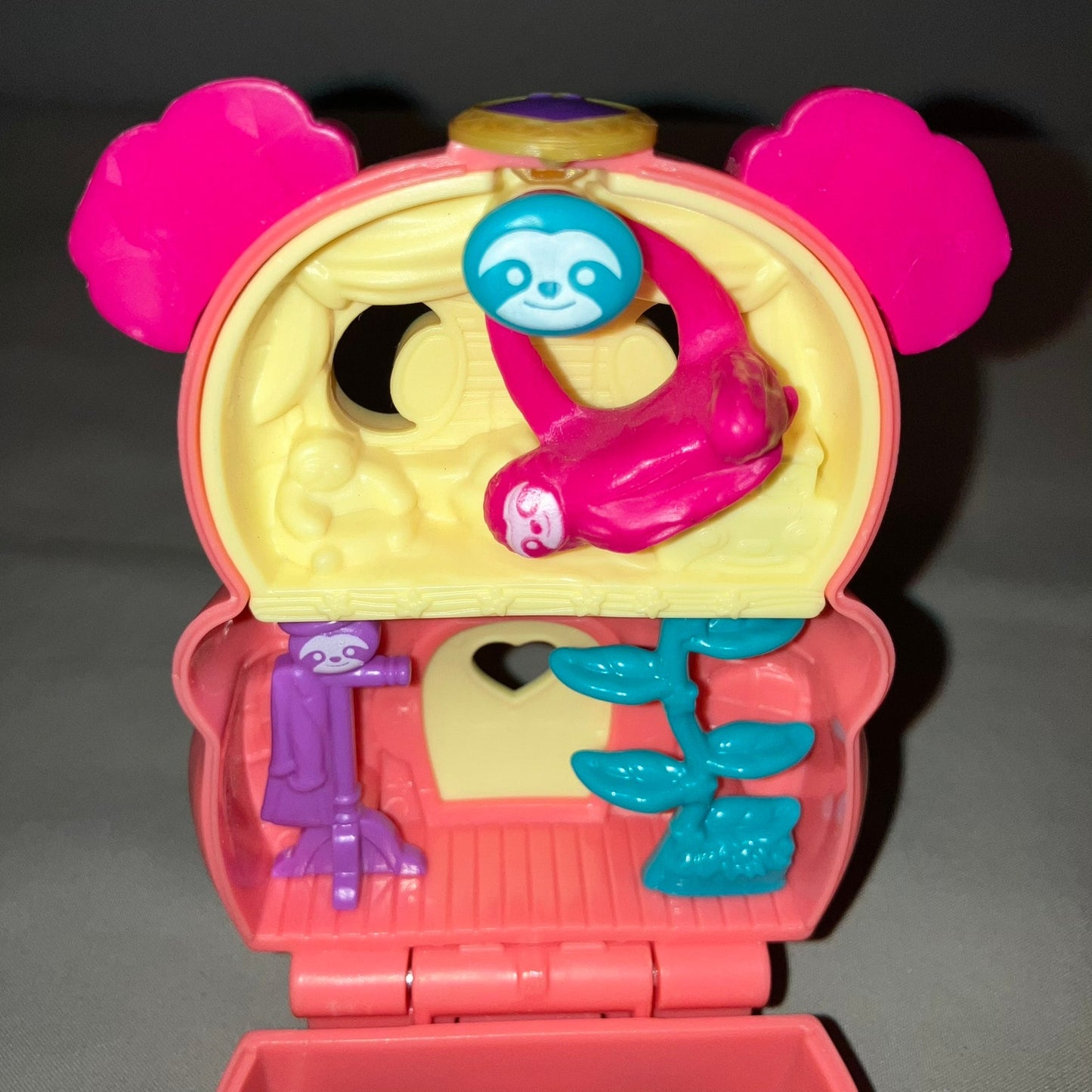 Polly Pocket Flip And Find Sloth Compact Playset *W Original Doll But No Sloth*