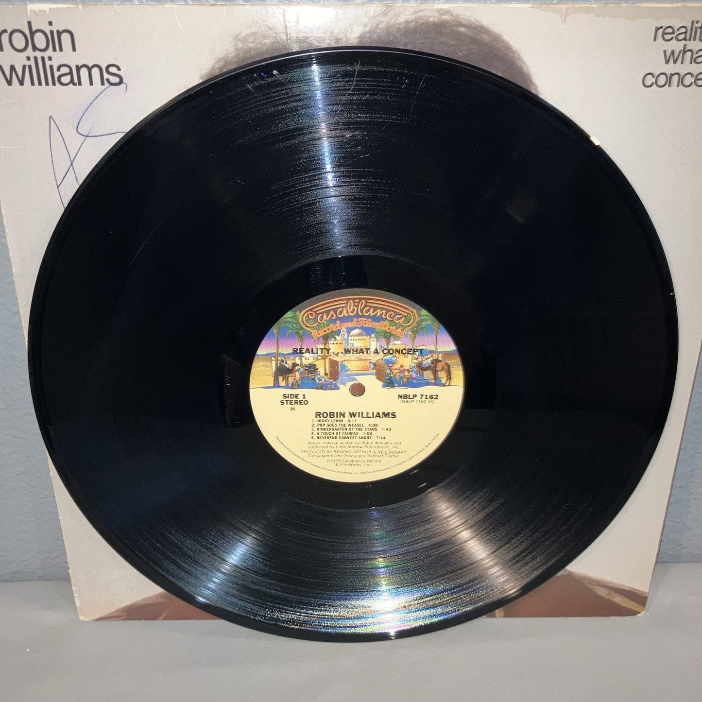 Vinyl Record Robin Williams Reality... What A Concept LP Comedy Album See Pics