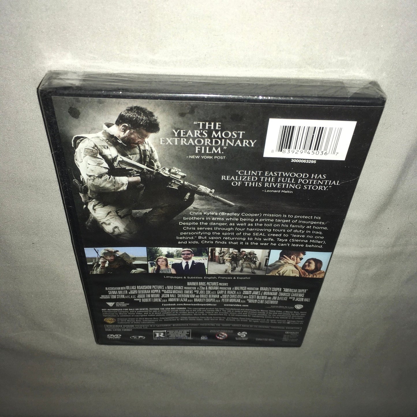 Dvd Sealed New Nwt American Sniper / Unbroken Bundle Bradley Cooper Eastwood