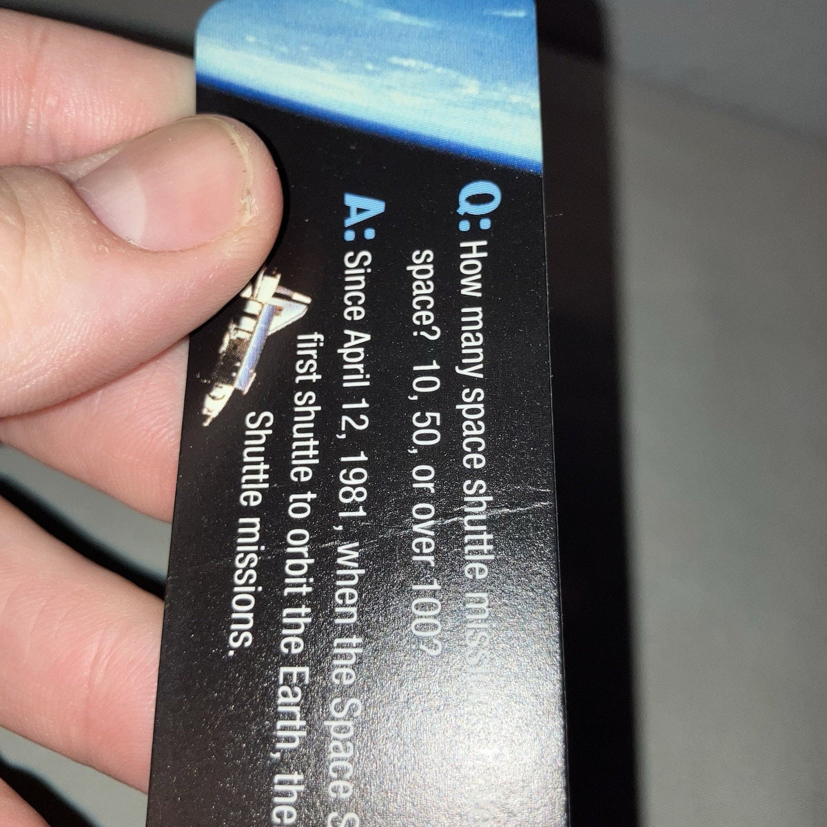 FF Toy Burger King BK Planet Nasa Space Rocket Ship Shuttle Bookmark Red Decoder