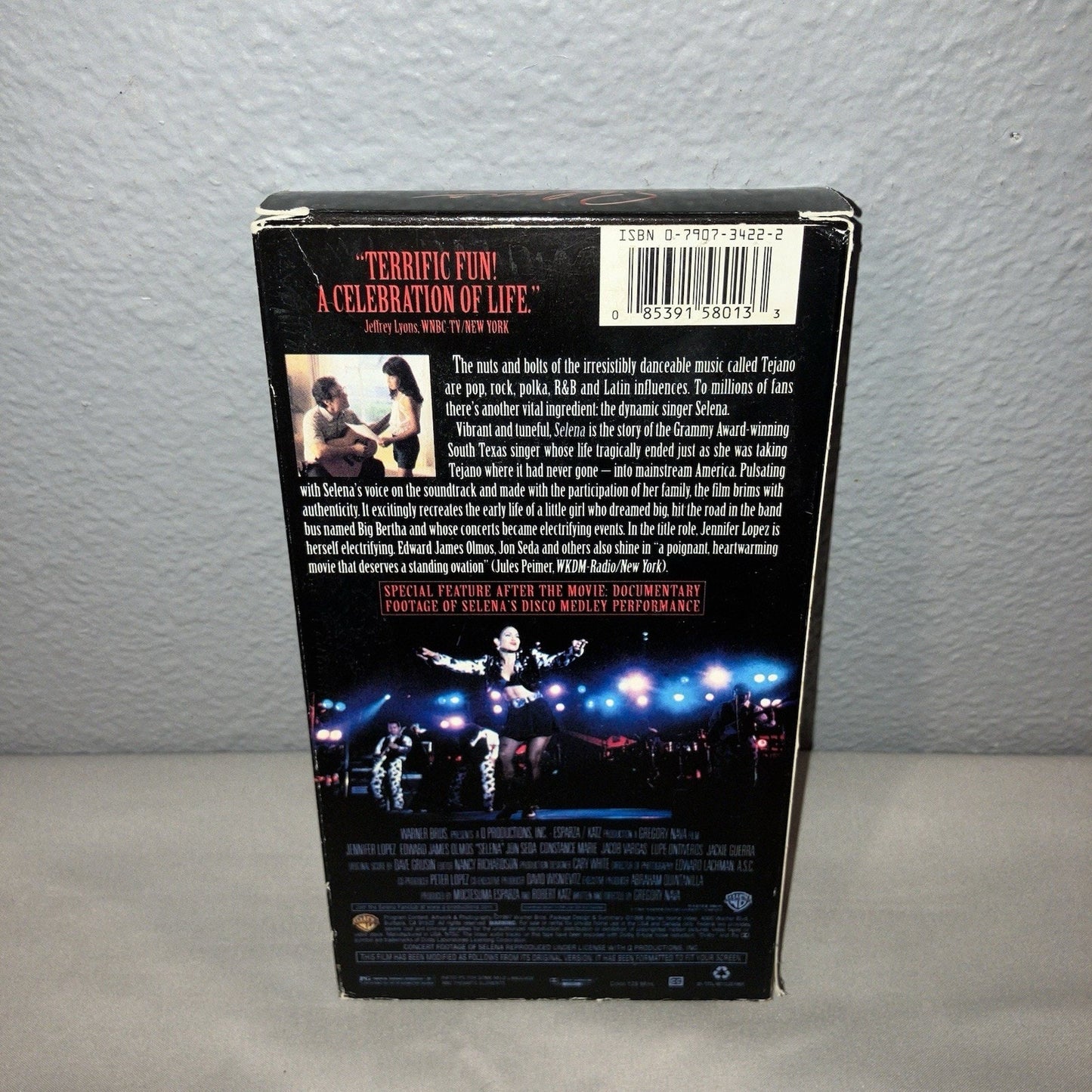 Vhs Used Selena 1997 Tape Jennifer Lopez Edward James Olmos See Pics Tape Works
