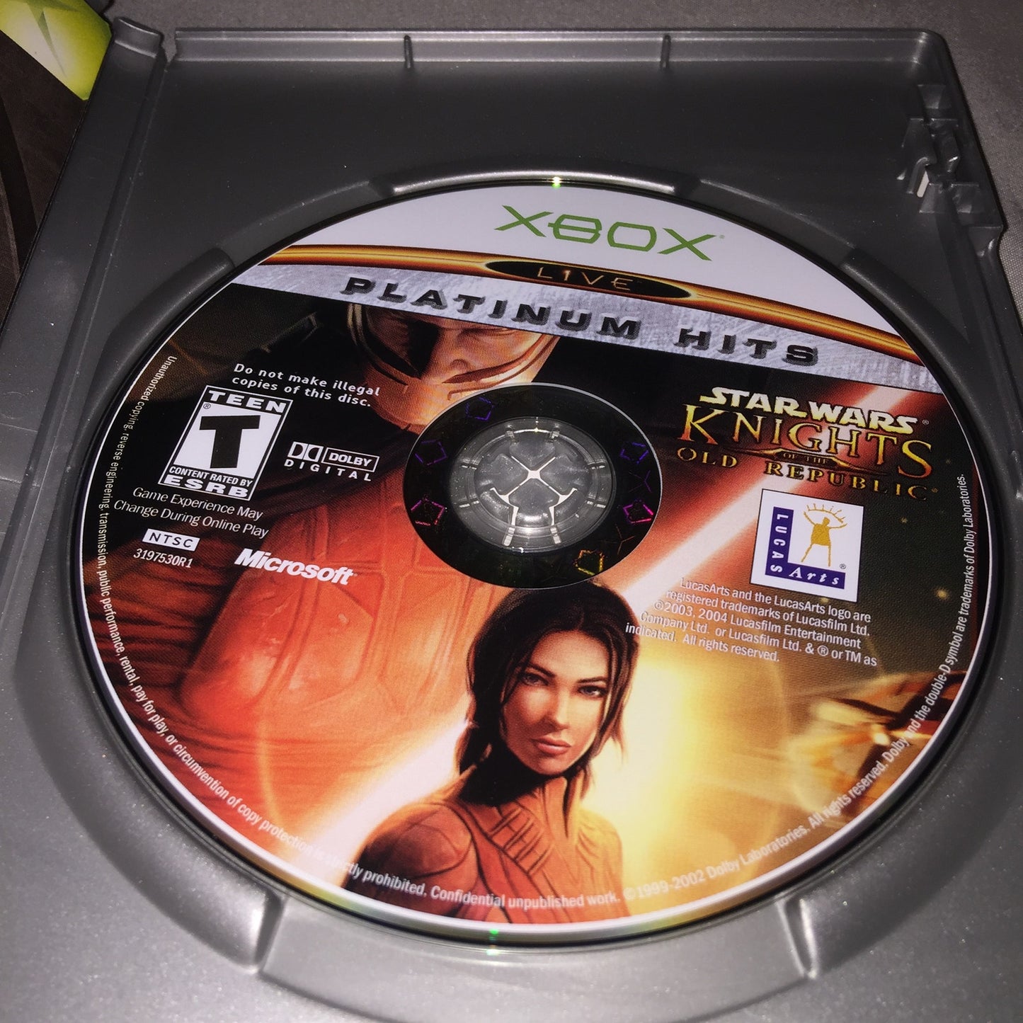 Xbox Star Wars Knights of the Old Republic / The Clone Wars / Tetris Tested Used