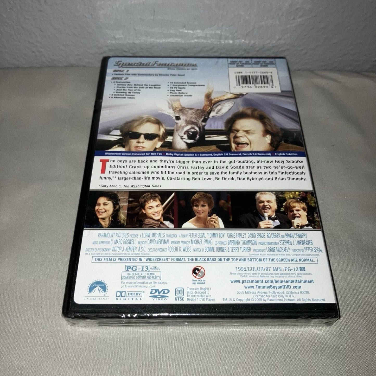 Dvd Sealed New Nwt Tommy Boy Chris Farley Widescreen 2-Disc Holy Schnike Edition