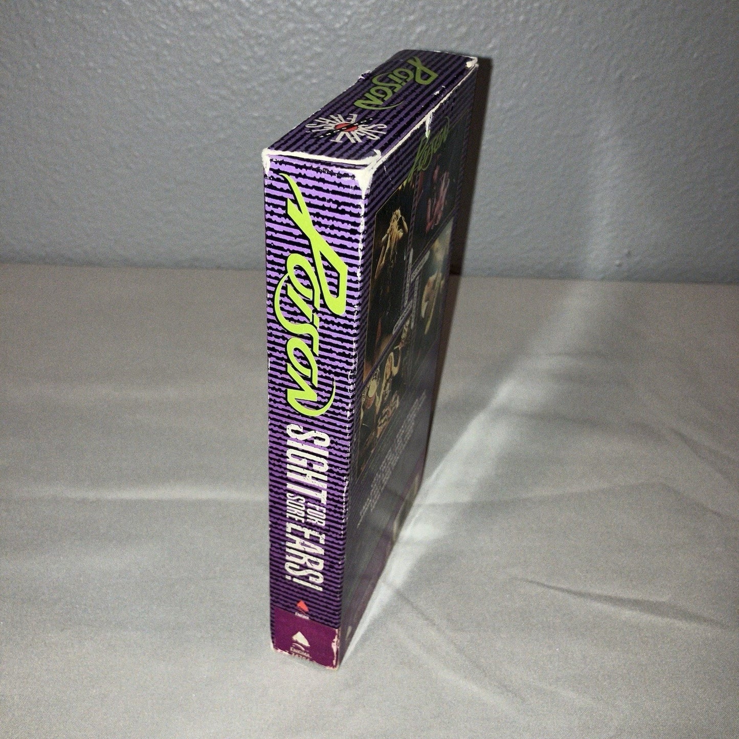 Vhs Used Poison Sight for Sore Ears 1989 Box Beat Up See Pics But Tape Works