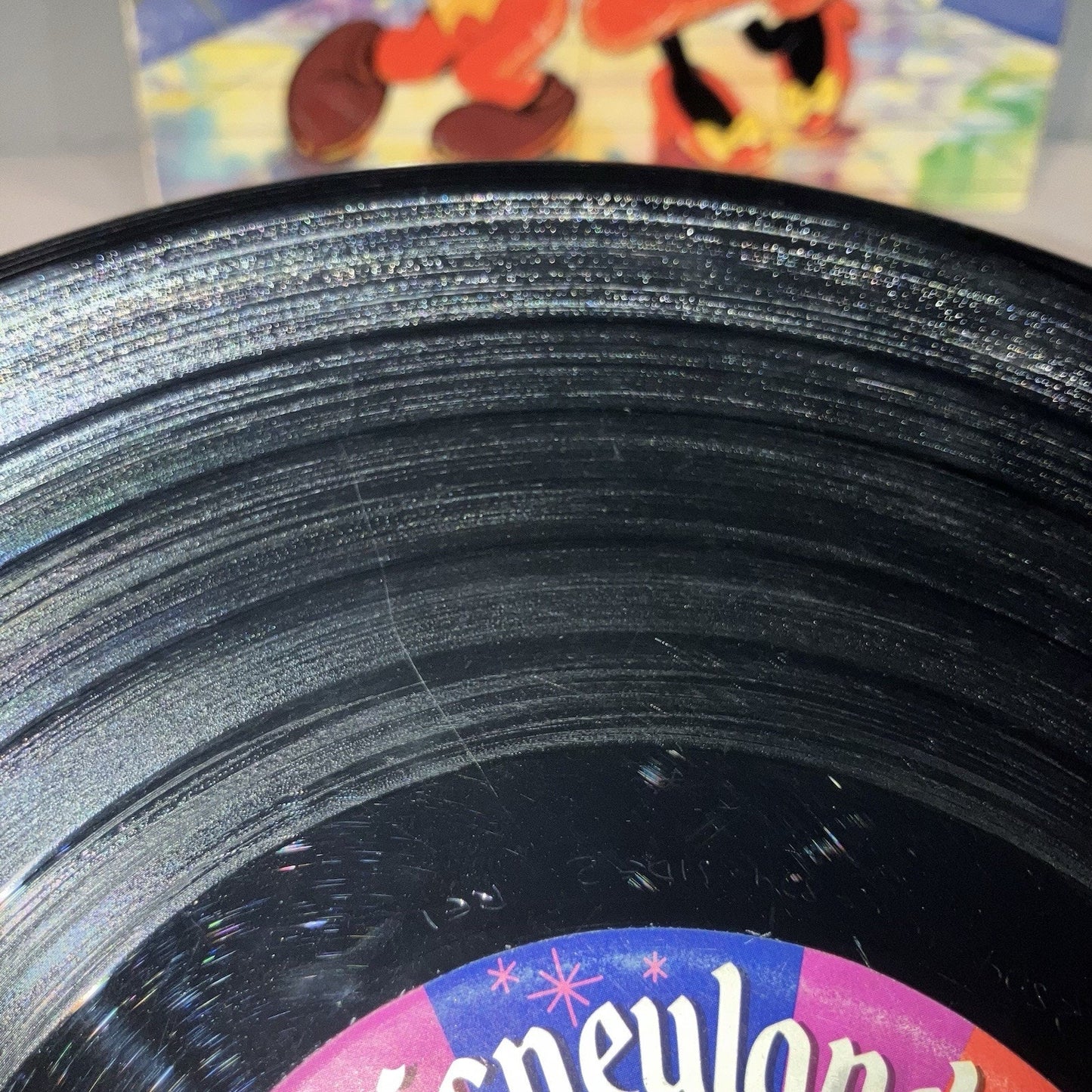 Vinyl Record Walt Disney Mickey Mouse Disco 1979 LP Album *See Pics Broken Edge*