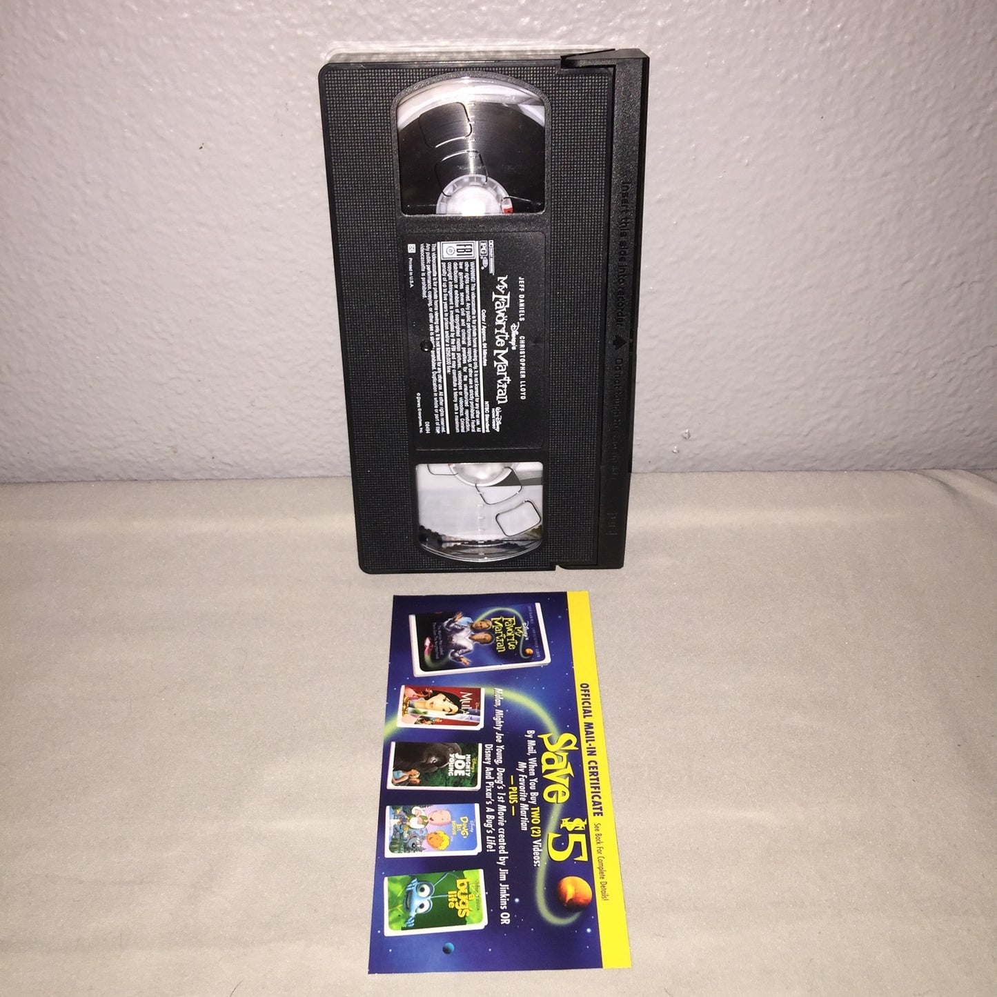 Vhs Used Disney My Favorite Martian Single Clamshell Tape Christopher Lloyd