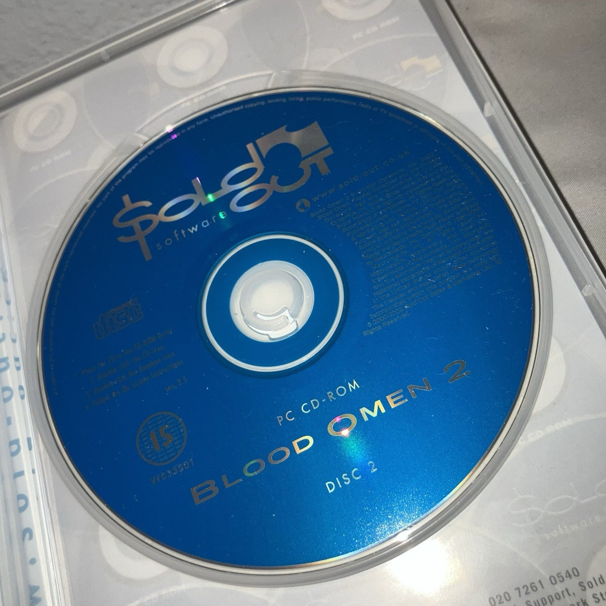 Pc Game Used Legacy of Kain Blood Omen 2 Windows 2002 *European Euro Version*