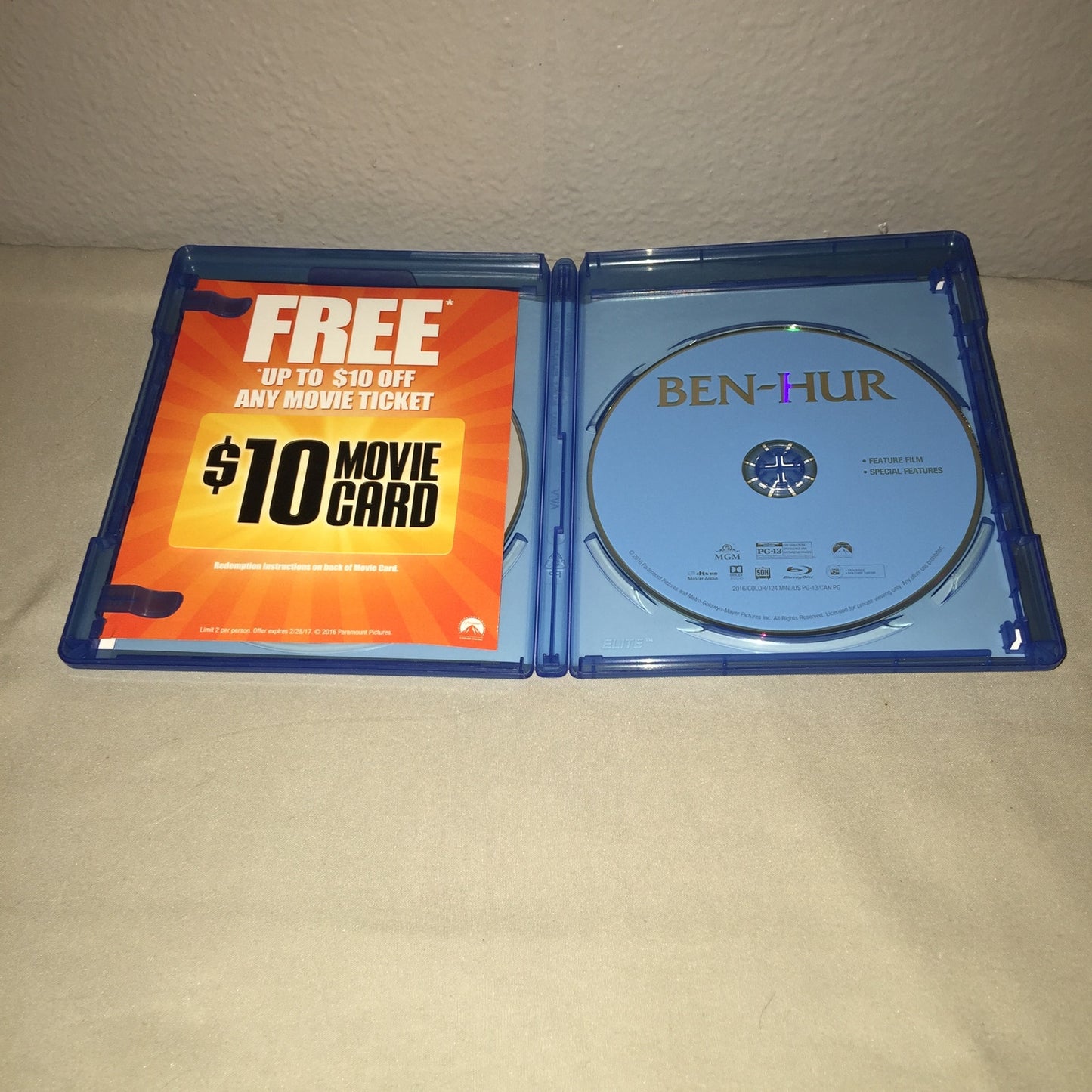 Blu-ray / Dvd Used Ben-Hur / Dvd Gods Of Egypt Lot Gerard Butler Coster-Waldau