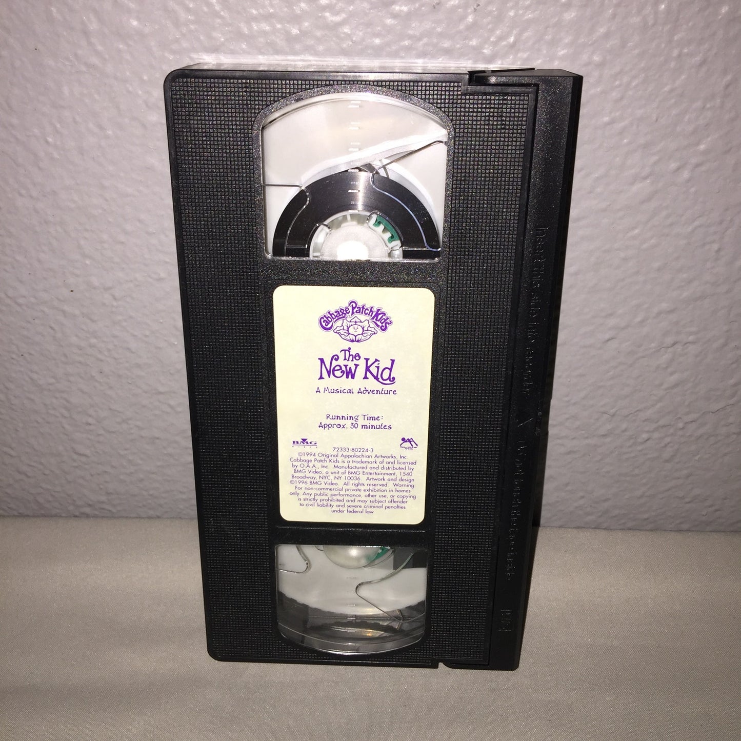 Vhs Used Cabbage Patch Kids The New Kid A Musical Adventure Single Tape Bmg