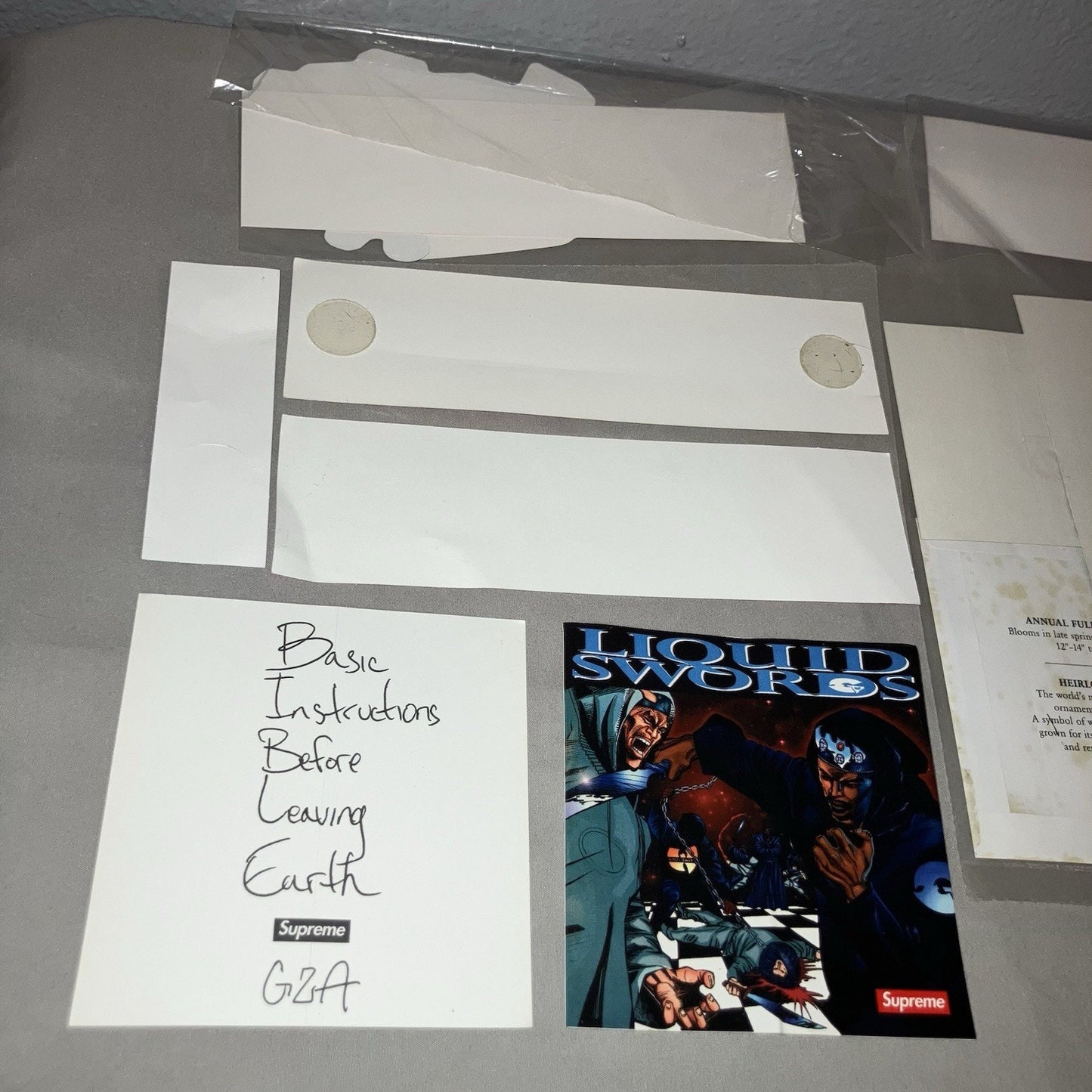 Supreme Sticker Collection Lot Liquid Skulls Box Logo Wu-tang Bible Poppy Seeds