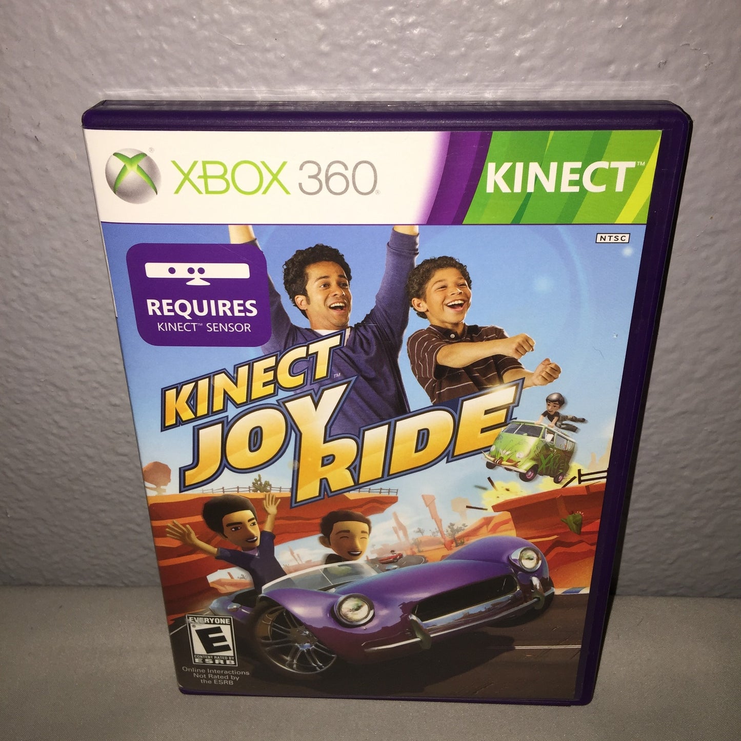 Xbox 360 Used Cib Kinect Joy Ride Game W Calibration Card *Near Perfect Disc*