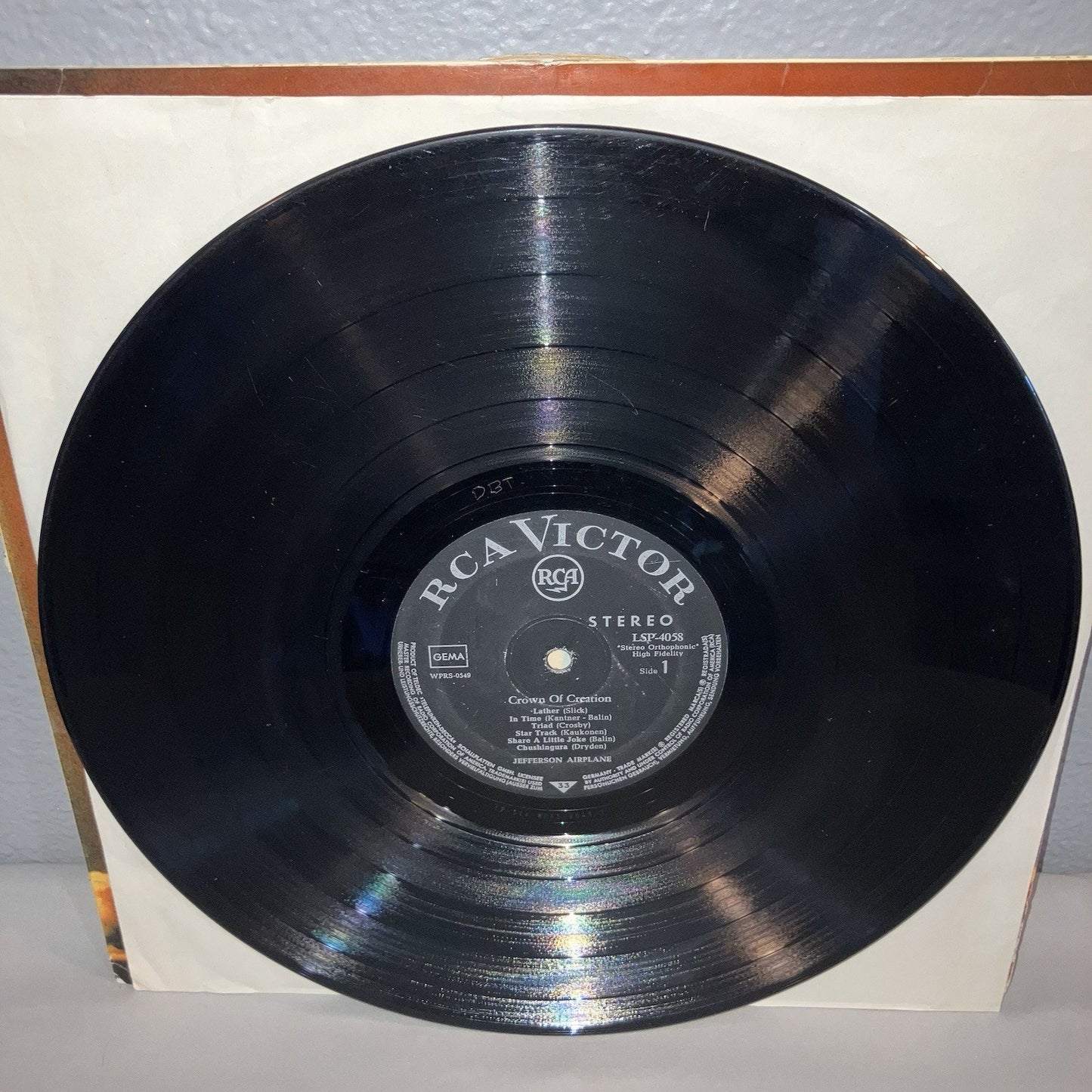Vinyl Record Jefferson Airplane Crown of Creation 1968 LP See Pics Rough Shape