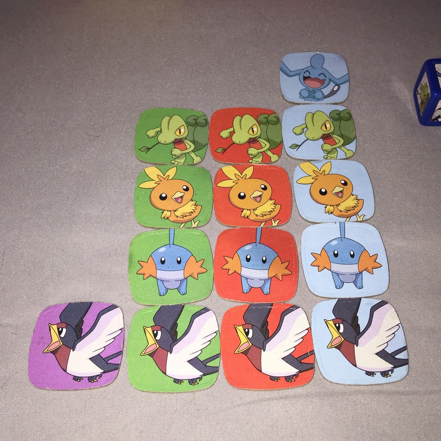 Pokemon Yahtzee Jr Toy Board Game Replacements Missing 4 Purple / 1 Green / Red