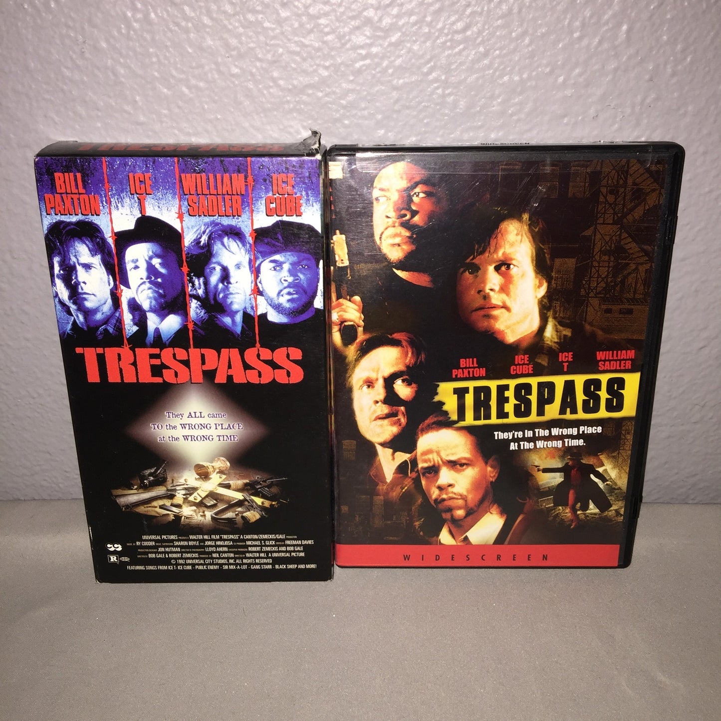 Dvd / Vhs Used Trespass Lot 1992 Starring Ice T / Ice Cube / Bill Paxton + More