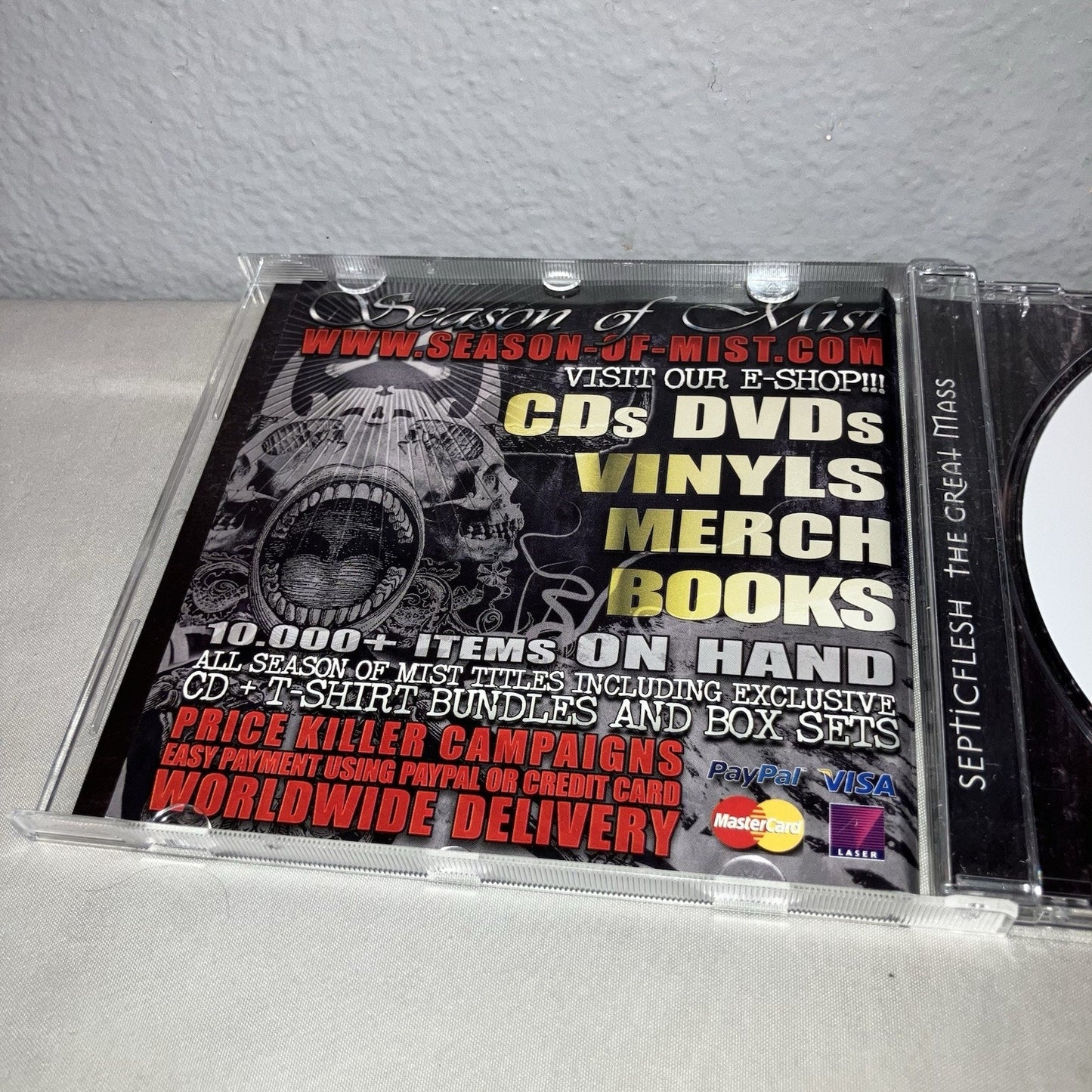 Cd Used Septic Flesh The Great Mass Disc Near Perfect Everything Else Good+