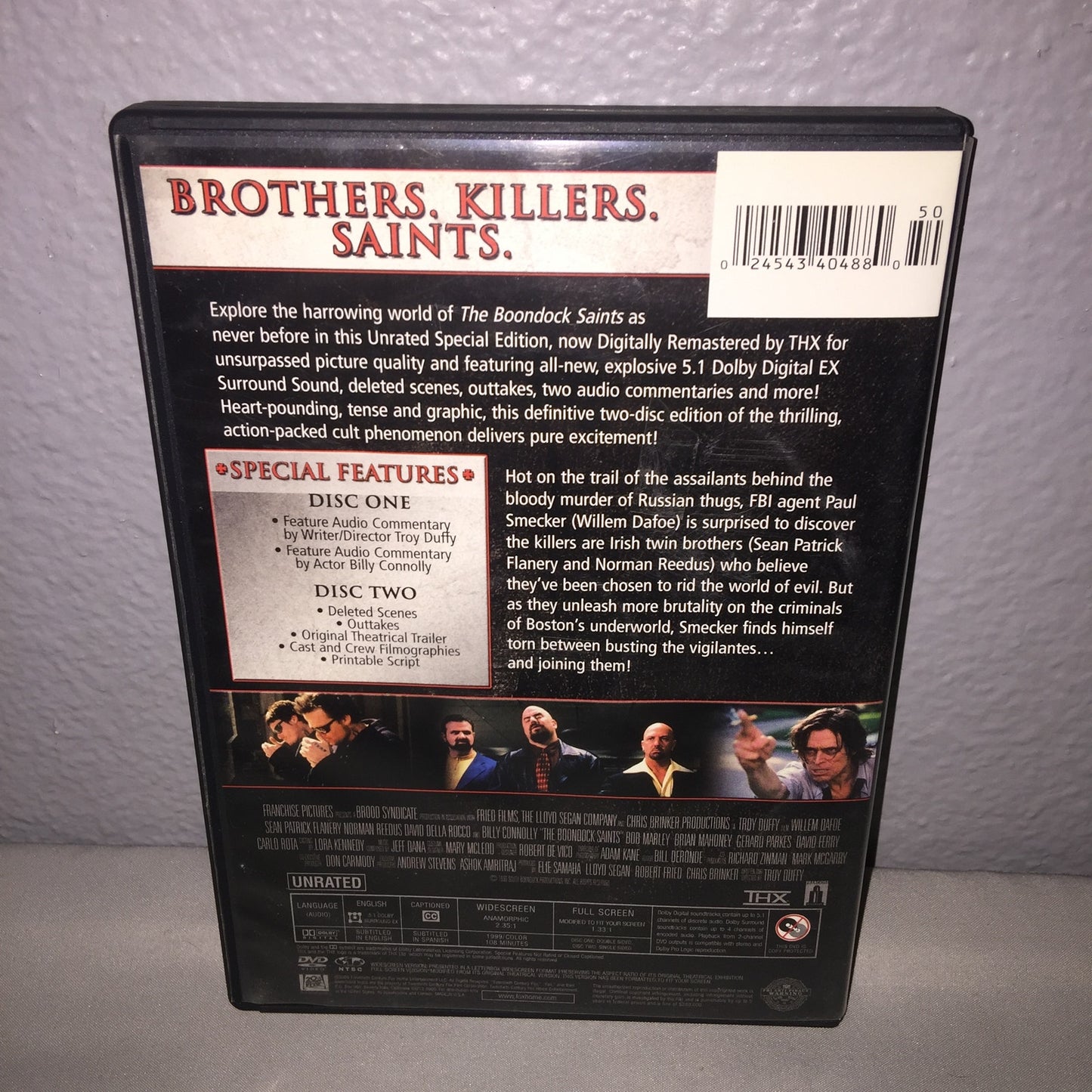 Dvd Used The Boondock Saints Unrated Special Edition Fox *Missing Movie Disc*