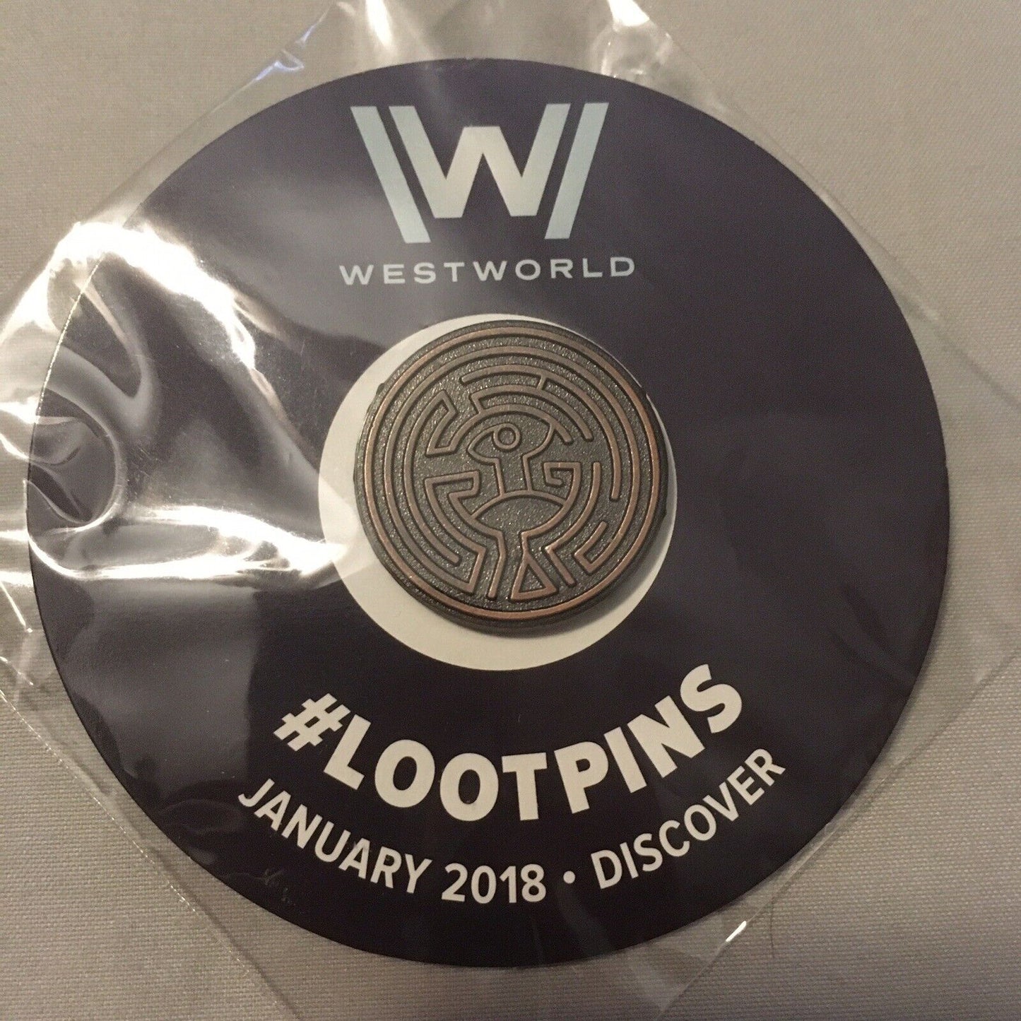 Collectible Sealed New Loot crate 3 Pin Lot Westworld Maze Unite 2 Bronze Trophy