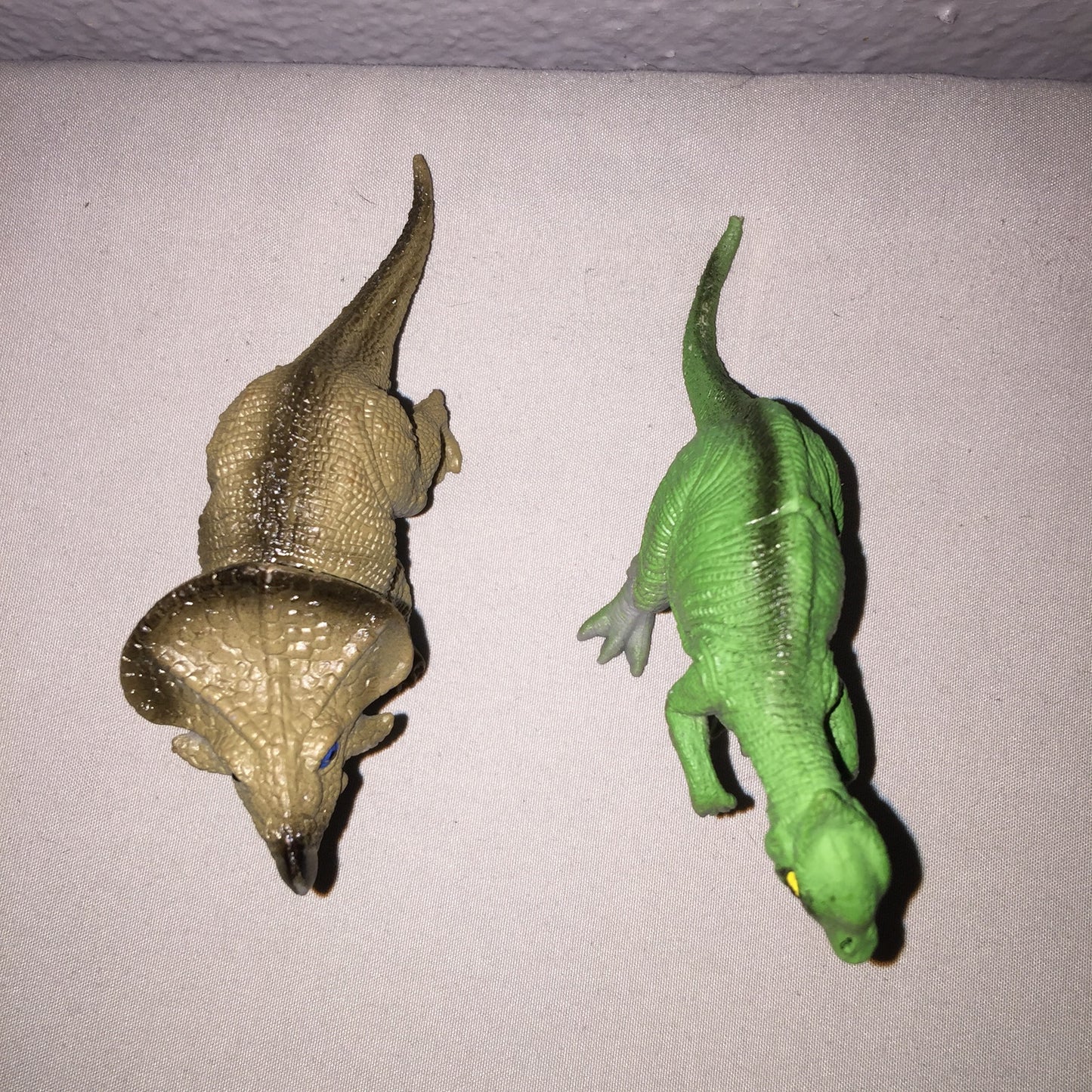 Triceratops Trike / Parasaurolophus Parasaur Para Dinosaur Dino Generic Toy Lot