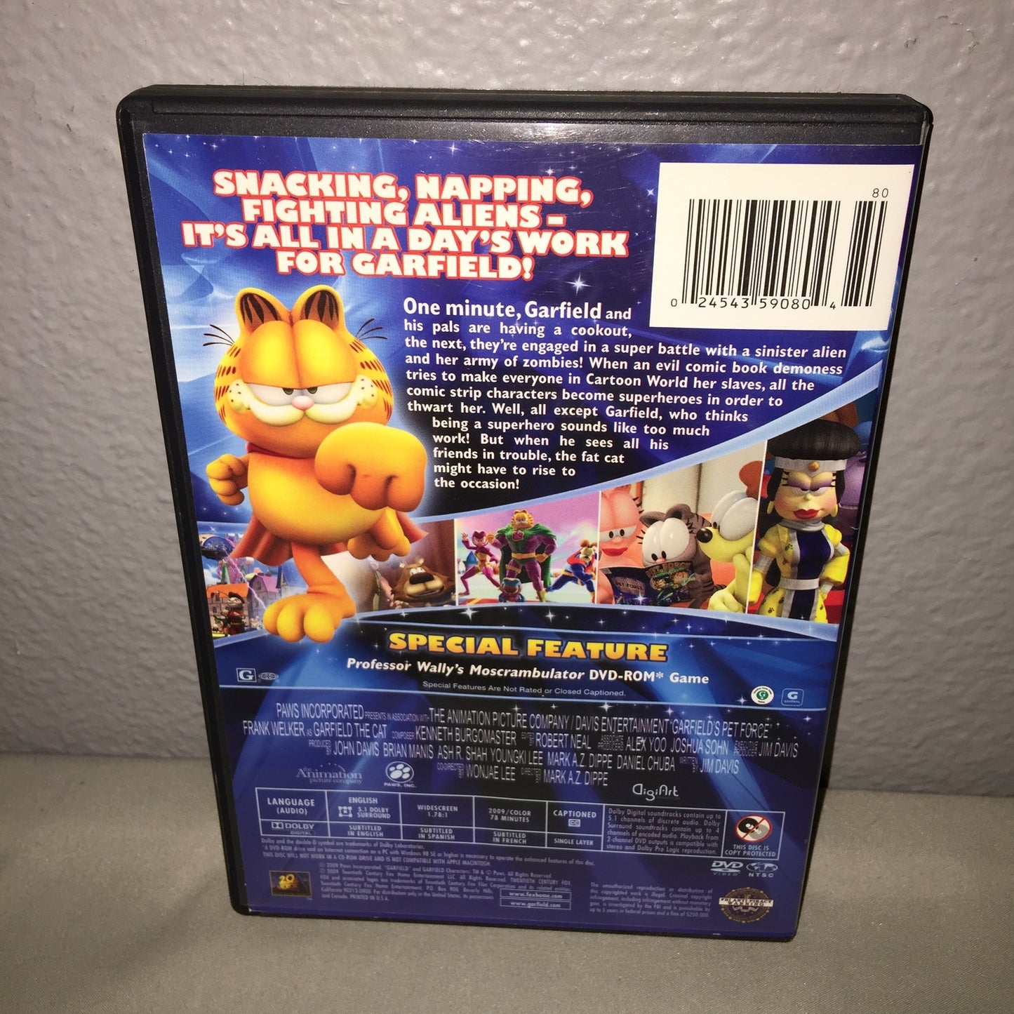 Dvd Used Garfield's Pet Force 2009 Garfield Movie W Special Features Jim Davis