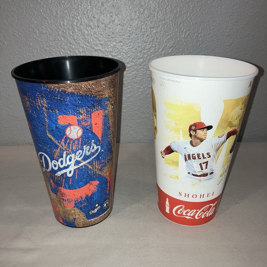 Shohei Ohtani LA Angels / Los Angeles Dodgers MLB Stadium Souvenir Cup Bundle