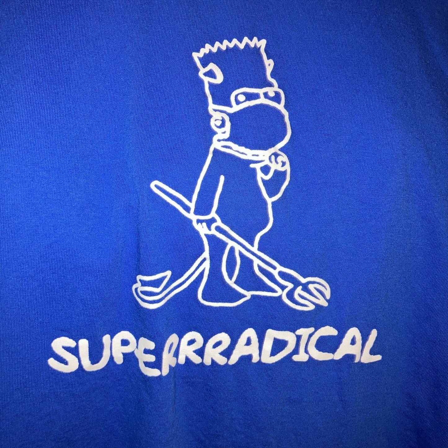 Superrradical Blue XL Size Bart With Mask 2020 Covid T Shirt Discontinued Brand