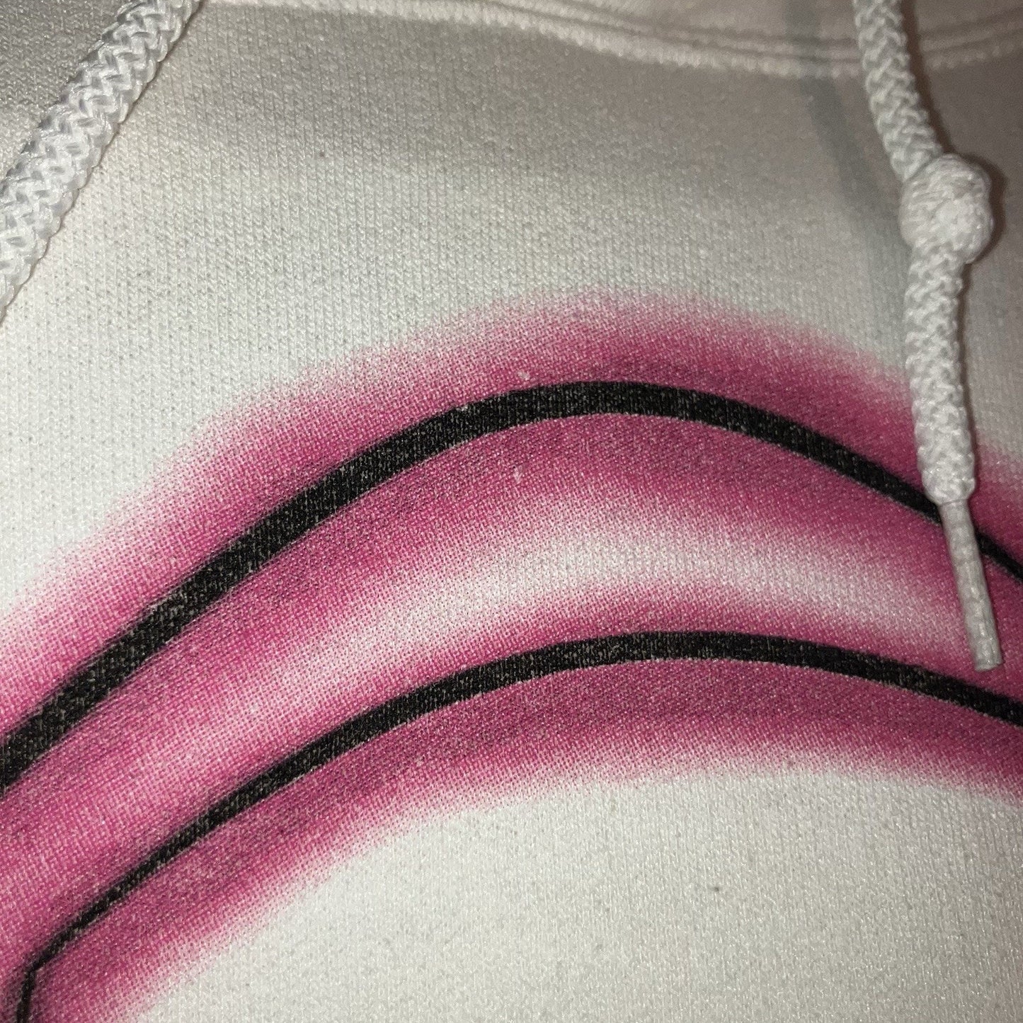 Superrradical White / Pink Large Size Gucci Mane Hoodie Sweatshirt Barely Used