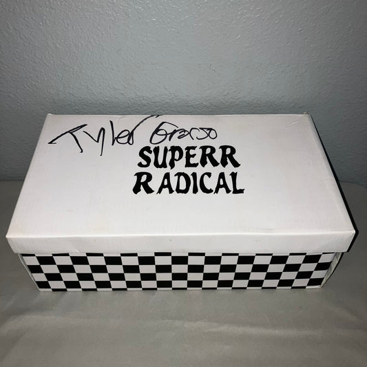 Signed Tyler Grosso Superrradical Checkered Shoes Euro 43 (10M USA) Autographed