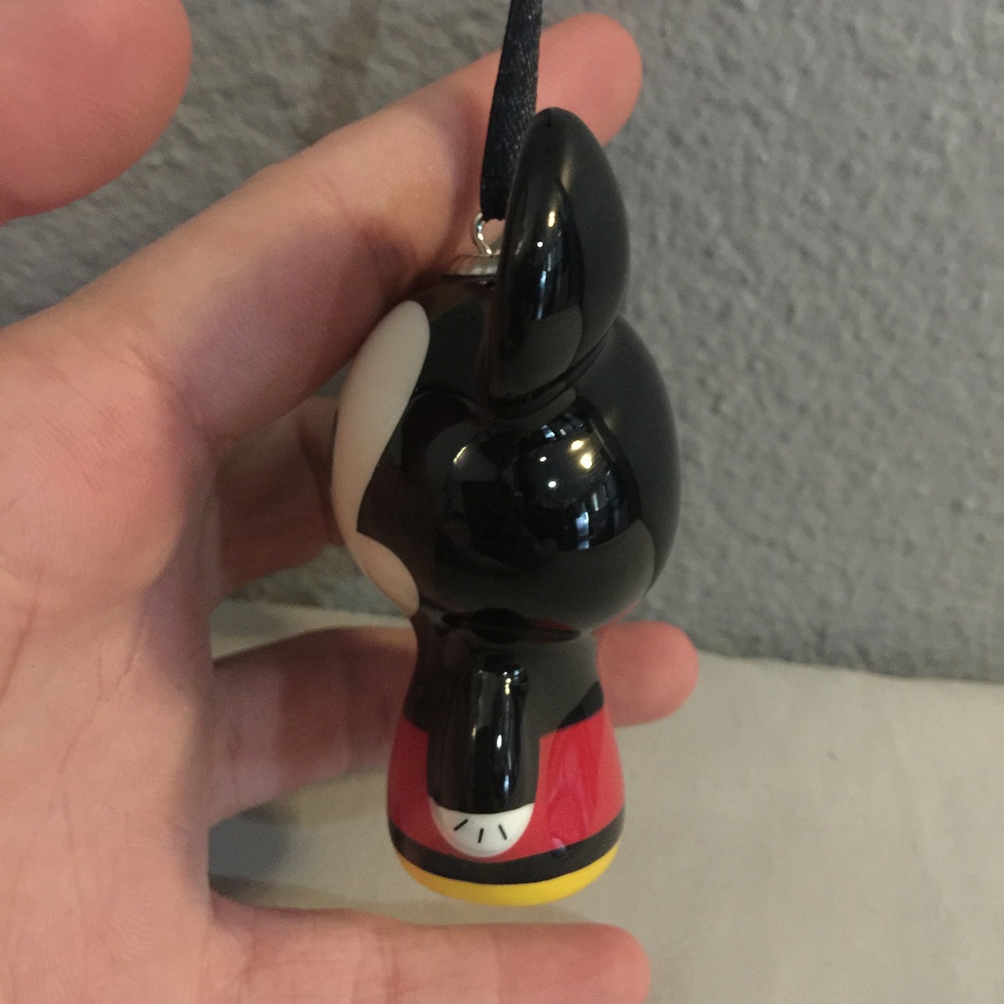 Xmas Disney Mickey Mouse Plastic Ornament Christmas Hallmark Store *Has A Defect
