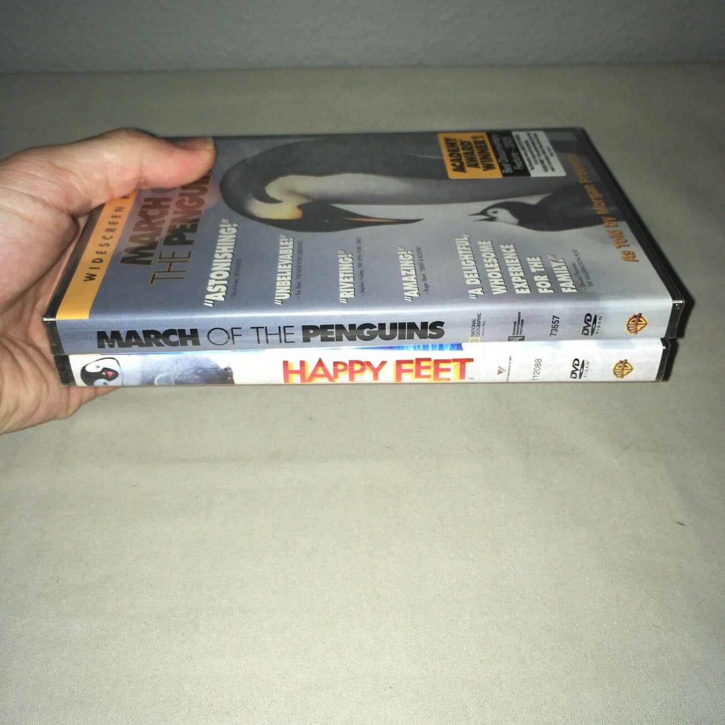 Dvd Sealed New Nwt March Of The Penguins / Happy Feet Penguin Movies Bundle Lot