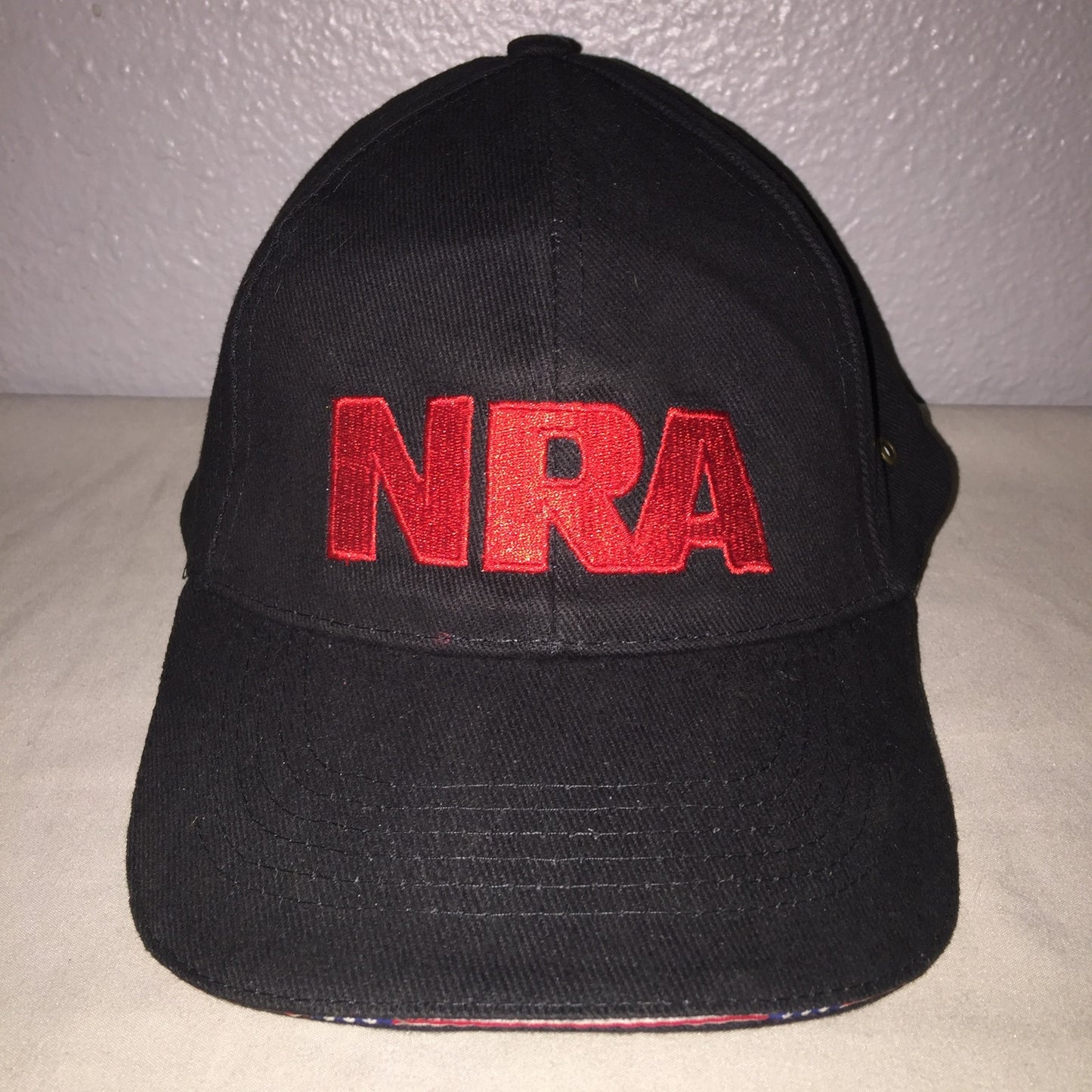 Nra Hat Bundle Lot Red Logo USA Brim / Yellow Logo Flag On Side + Desert Camo