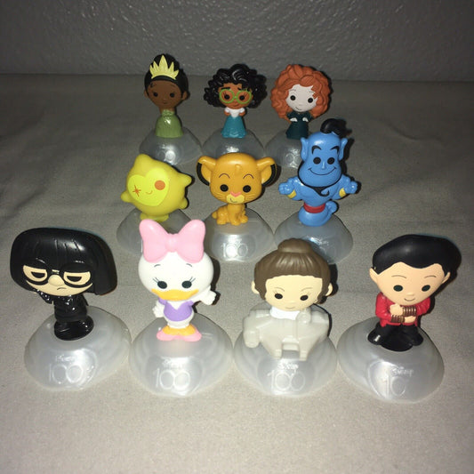 FF Toy McDonald's Disney 100th Anniversary Happy Meal Figures Lot Of 10 Bundle