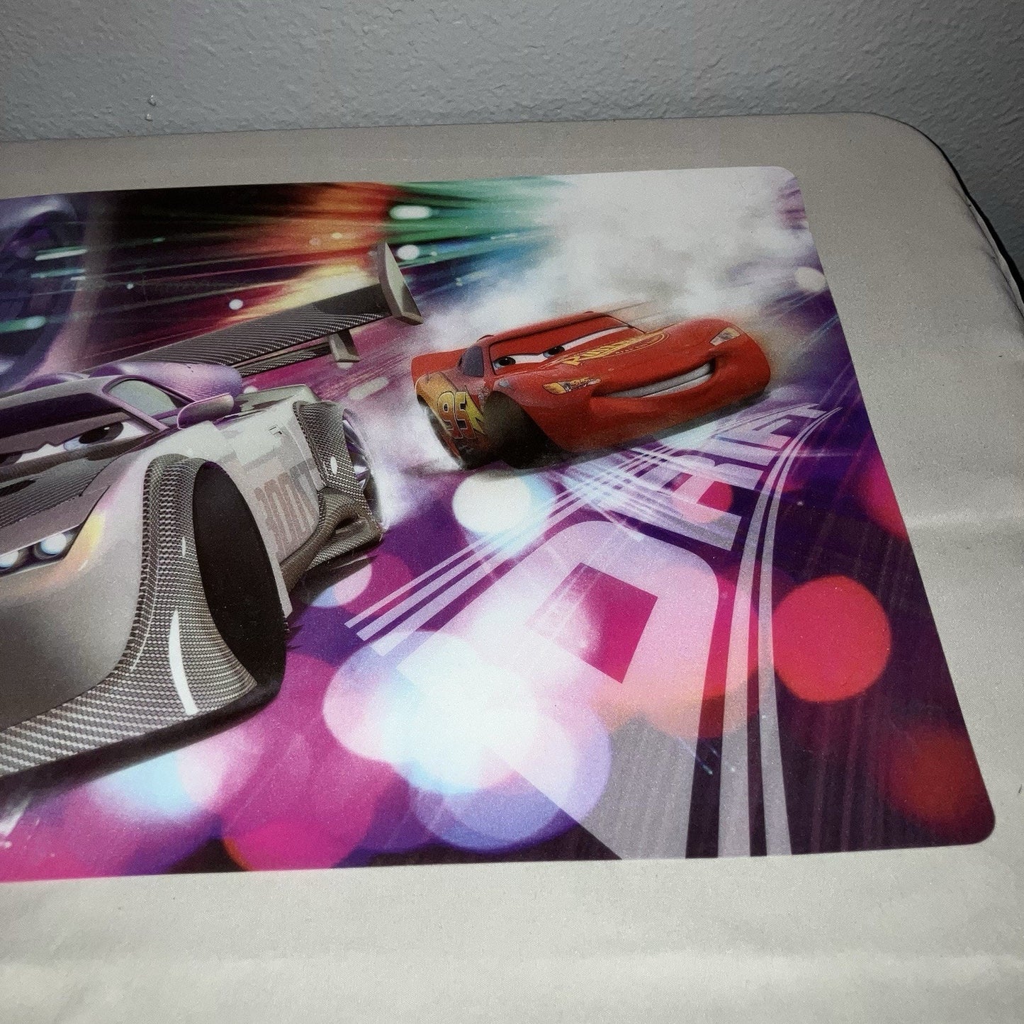 Disney Pixar Cars 2011 Single 18” Placemat Drift Lightning McQueen Jackson Storm