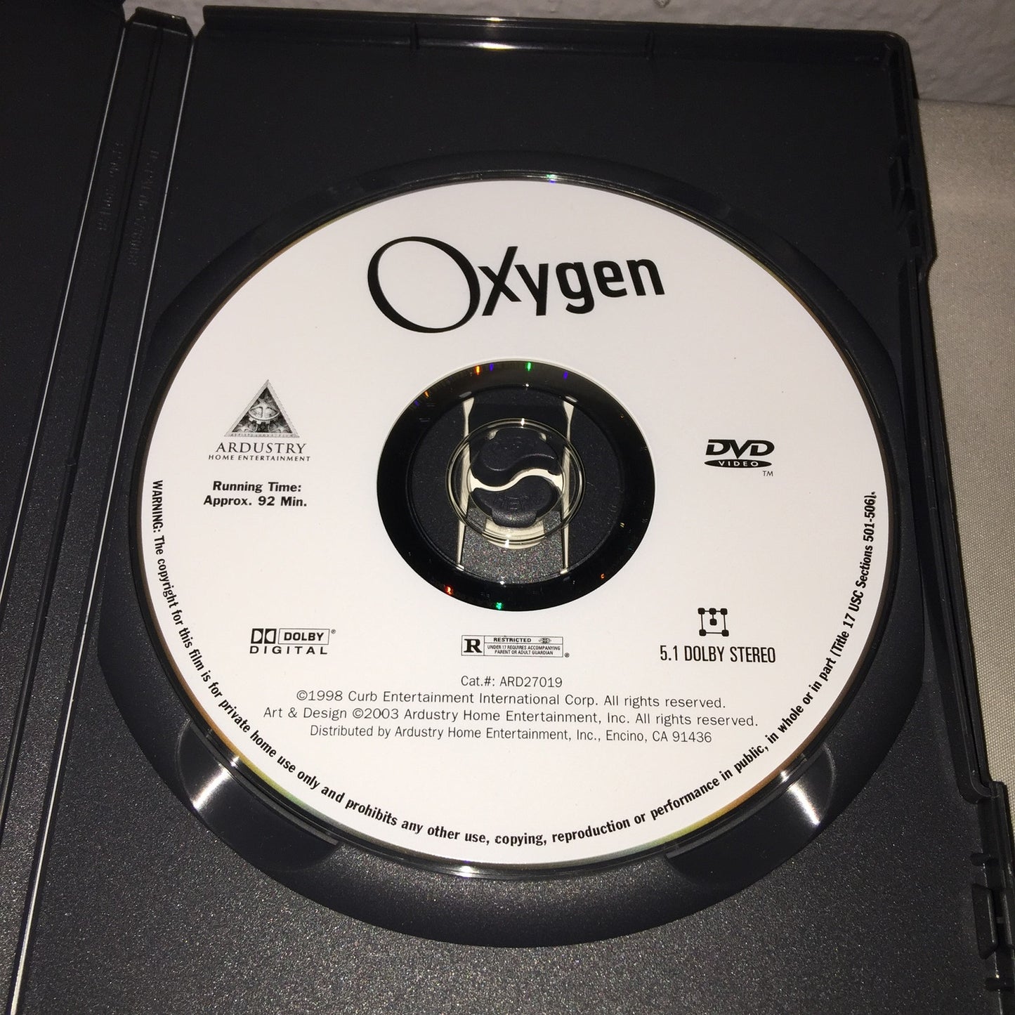 Dvd Used Oxygen Special Edition Widescreen Starring Adrien Brody Maura Tierney