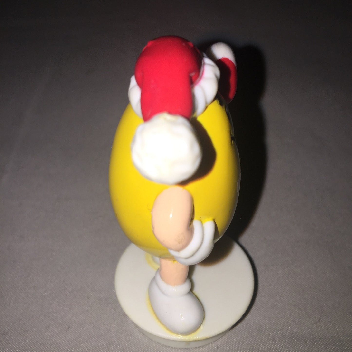 Xmas Ornament M&Ms '92 Christmas Yellow Peanut Candy Cane Bottle Top Collectible