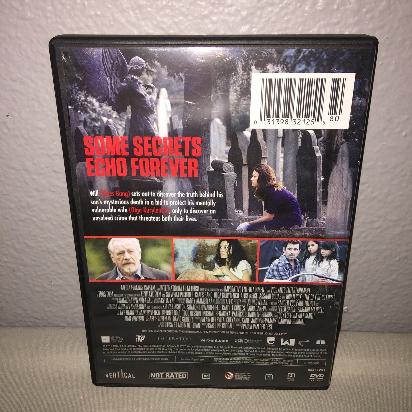 Dvd Used The Bay Of Silence Movie Starring Claes Bang Olga Kurylenko Brian Cox